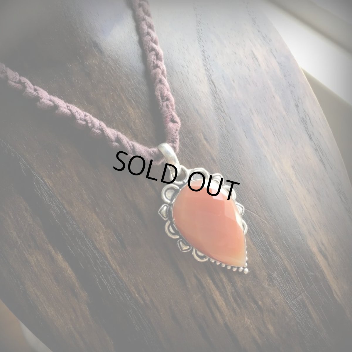 画像5: 全長6cm大ぶりサイズ＊勇気と行動の石*カーネリアン　ペンダントトップ*ハンドメイド*パワーストーン (5)