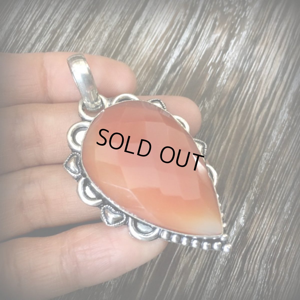 画像12: 全長6cm大ぶりサイズ＊勇気と行動の石*カーネリアン　ペンダントトップ*ハンドメイド*パワーストーン (12)