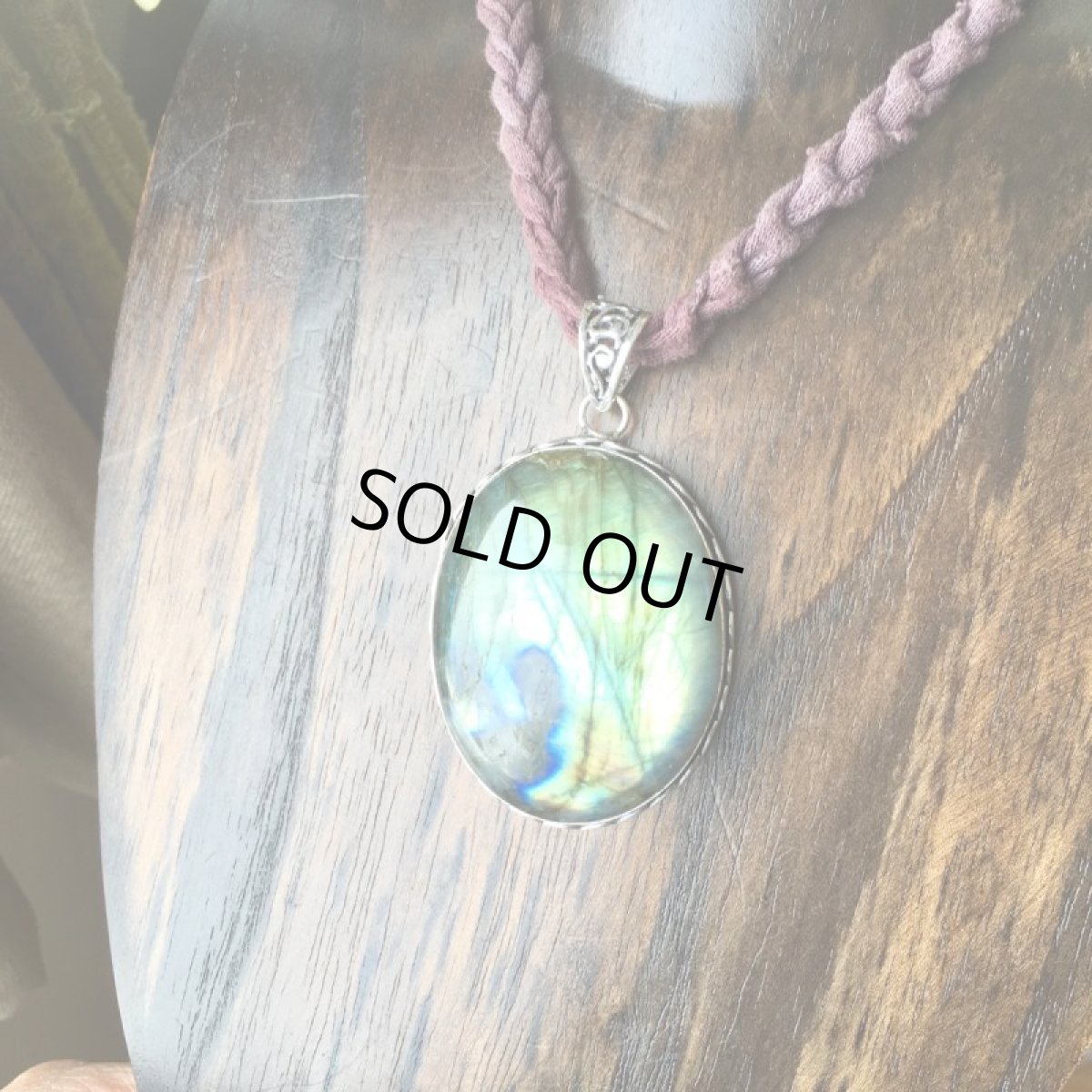 画像14: 1点物★全長6cm以上特大★オーロラ色ラブラドライト★ペンダントトップ★パワーストーン天然石 (14)