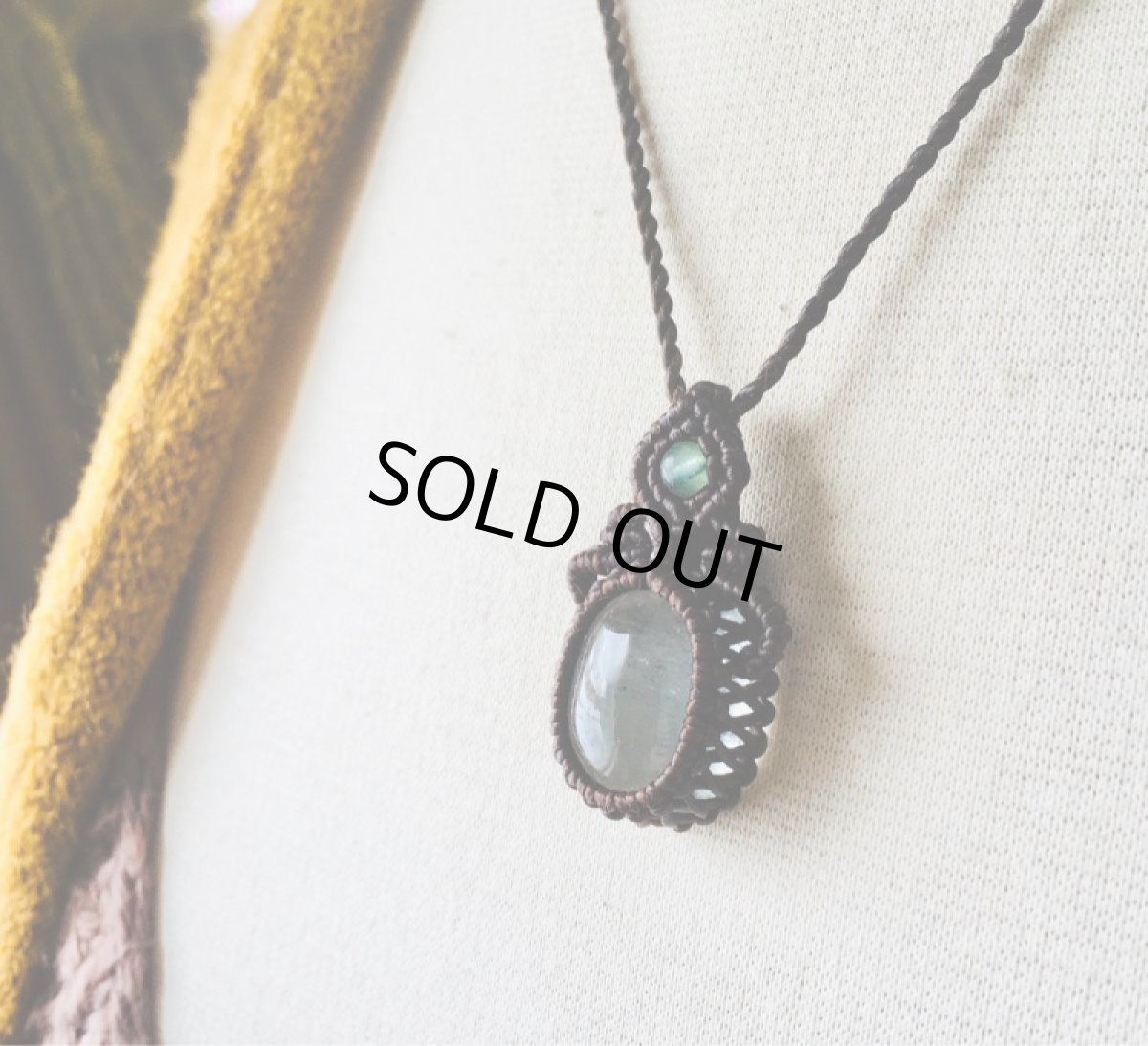 画像8: 高品質　天然アクアマリン　ペンダント*天然石*パワーストーン*マクラメ*ハンドメイド１点物アクセサリー (8)