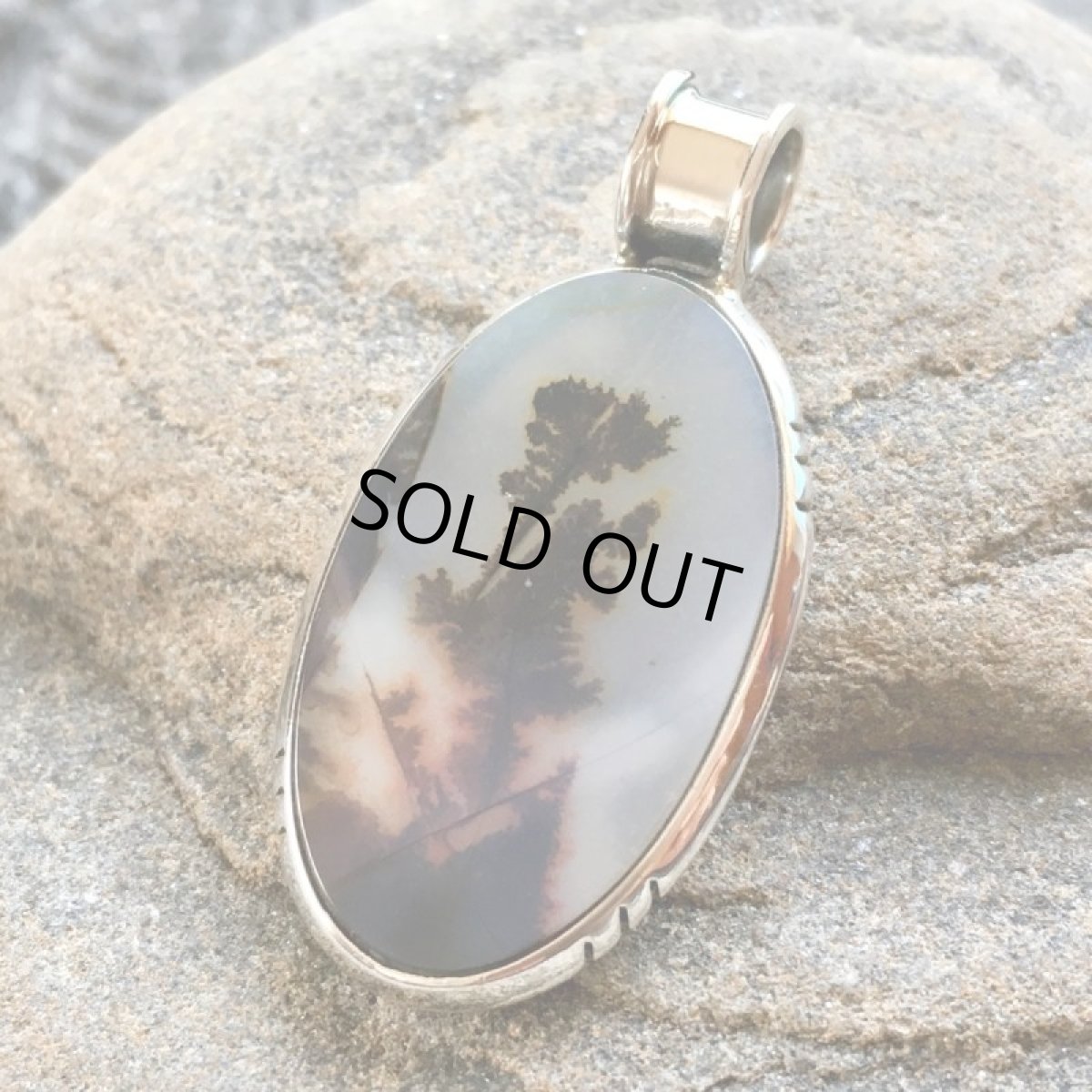 画像2: 不思議な植物模様 1点もの デンドリティック（ランドスケープ）アゲート・デンドライト　ペンダント  (2)