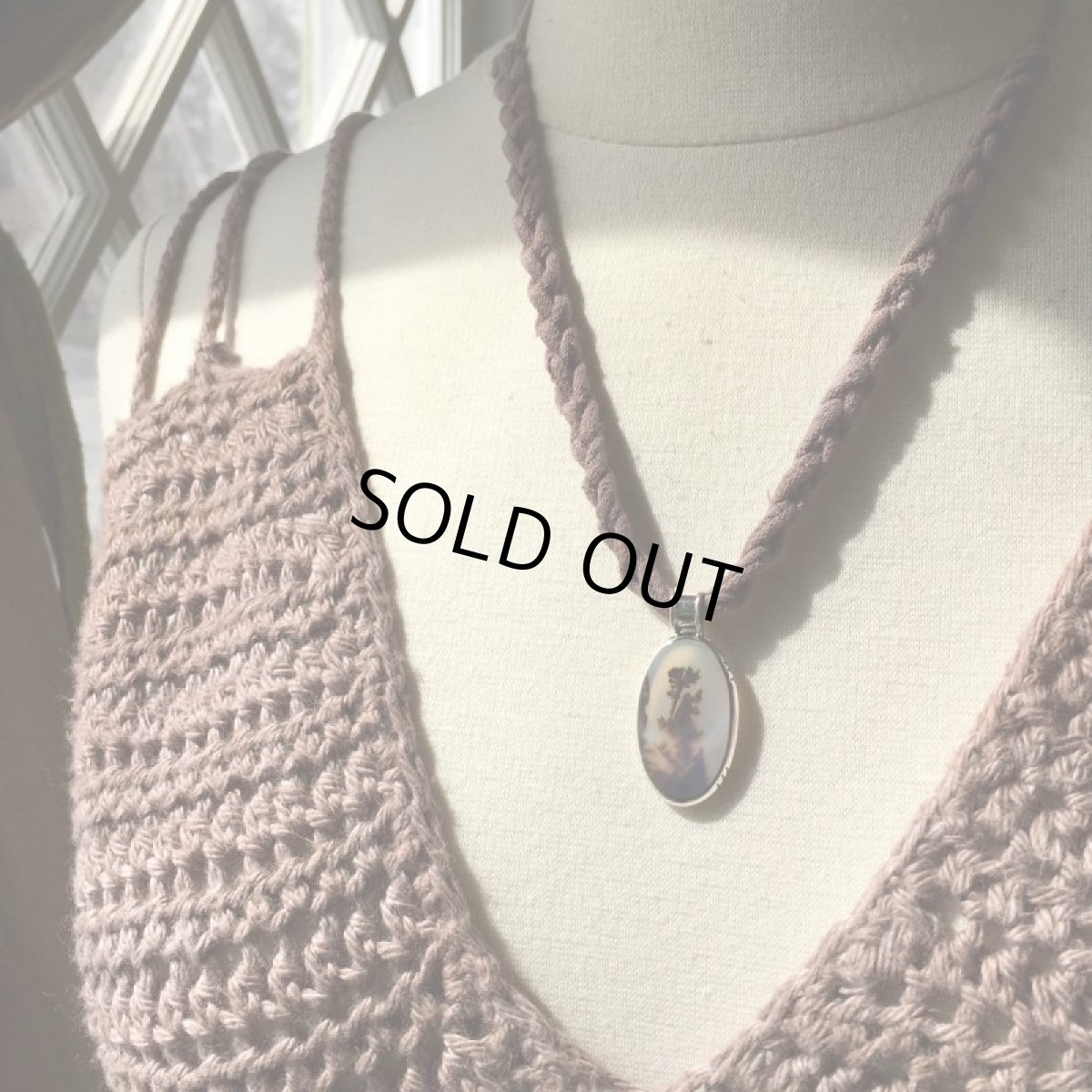 画像20: 不思議な植物模様 1点もの デンドリティック（ランドスケープ）アゲート・デンドライト　ペンダント  (20)