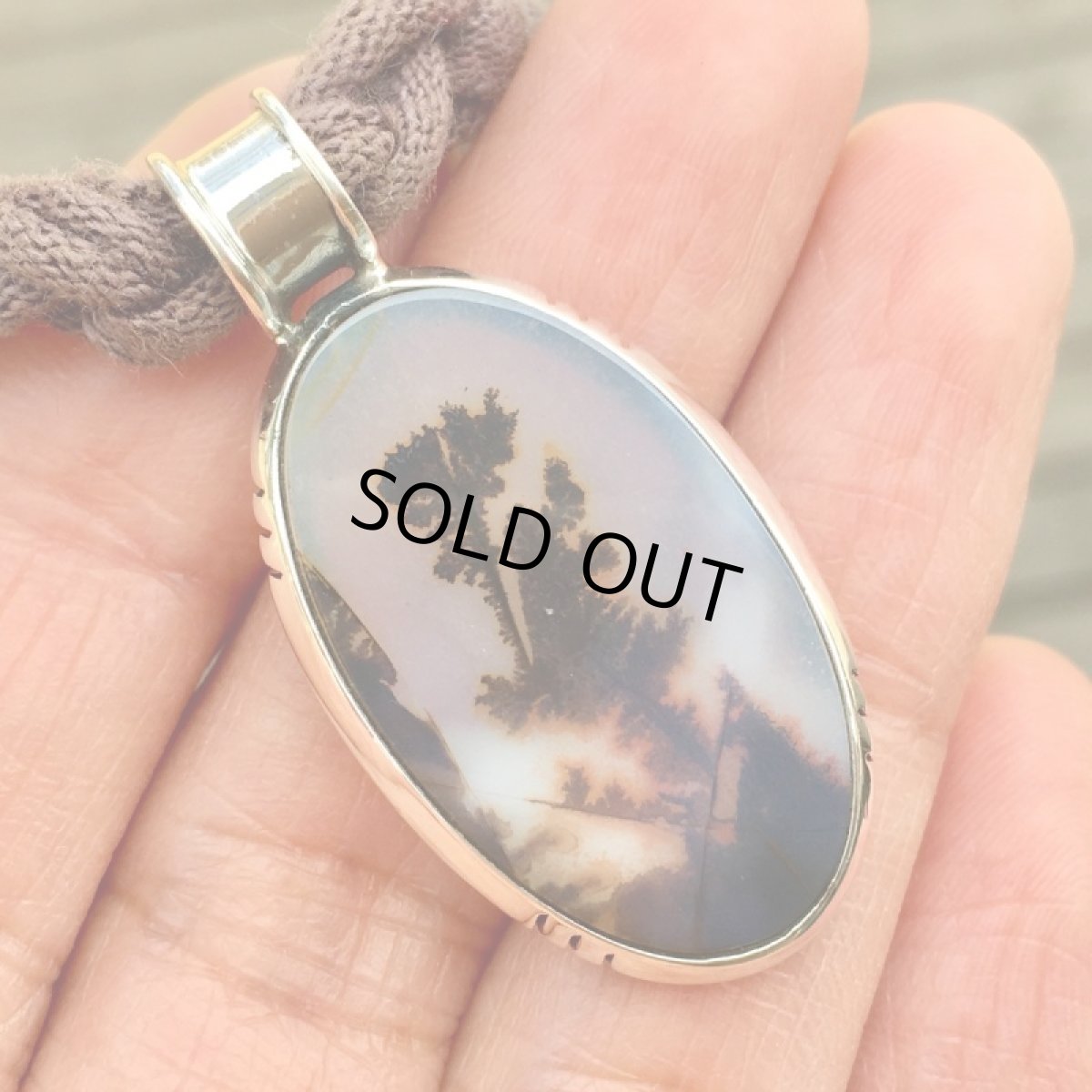 画像6: 不思議な植物模様 1点もの デンドリティック（ランドスケープ）アゲート・デンドライト　ペンダント  (6)