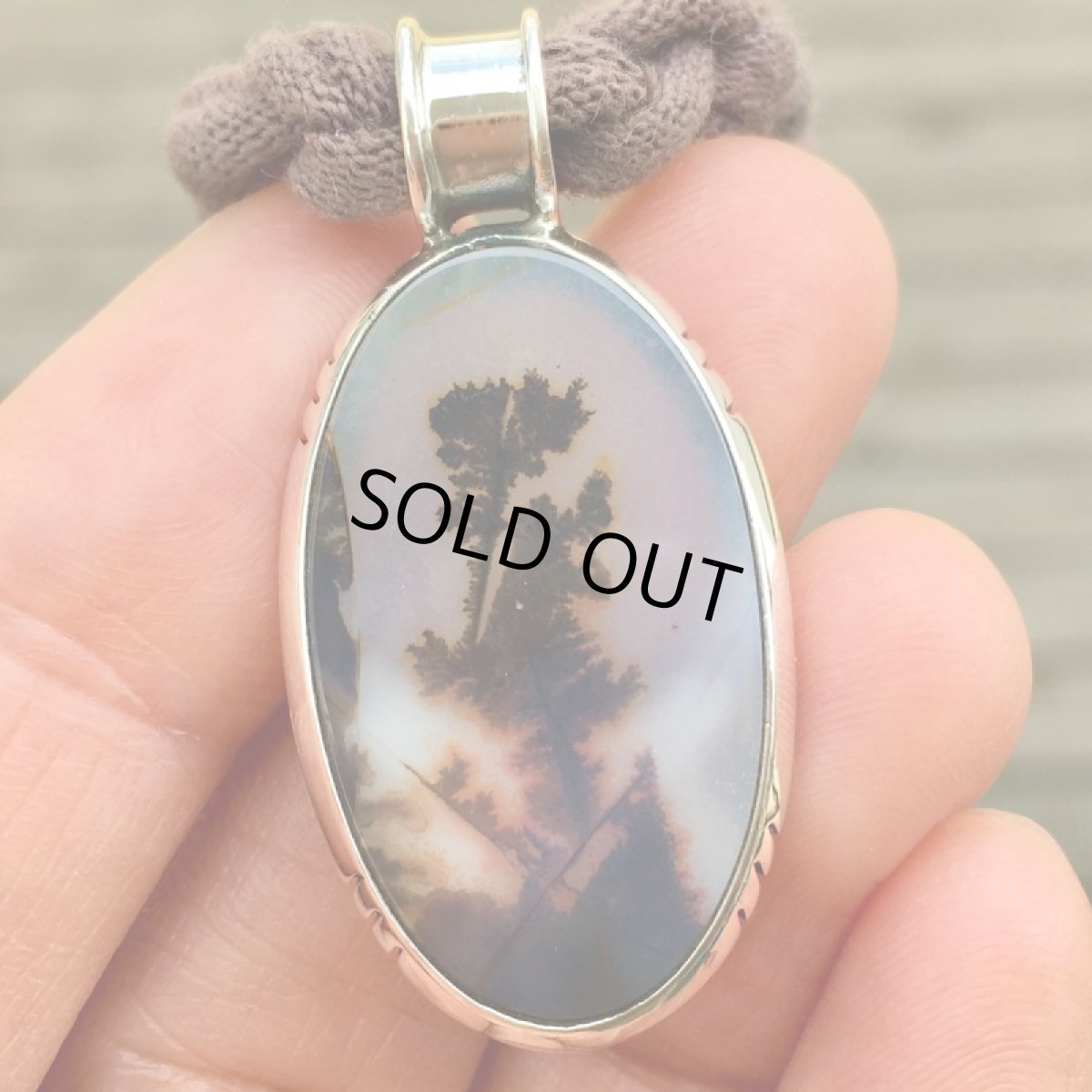 画像7: 不思議な植物模様 1点もの デンドリティック（ランドスケープ）アゲート・デンドライト　ペンダント  (7)