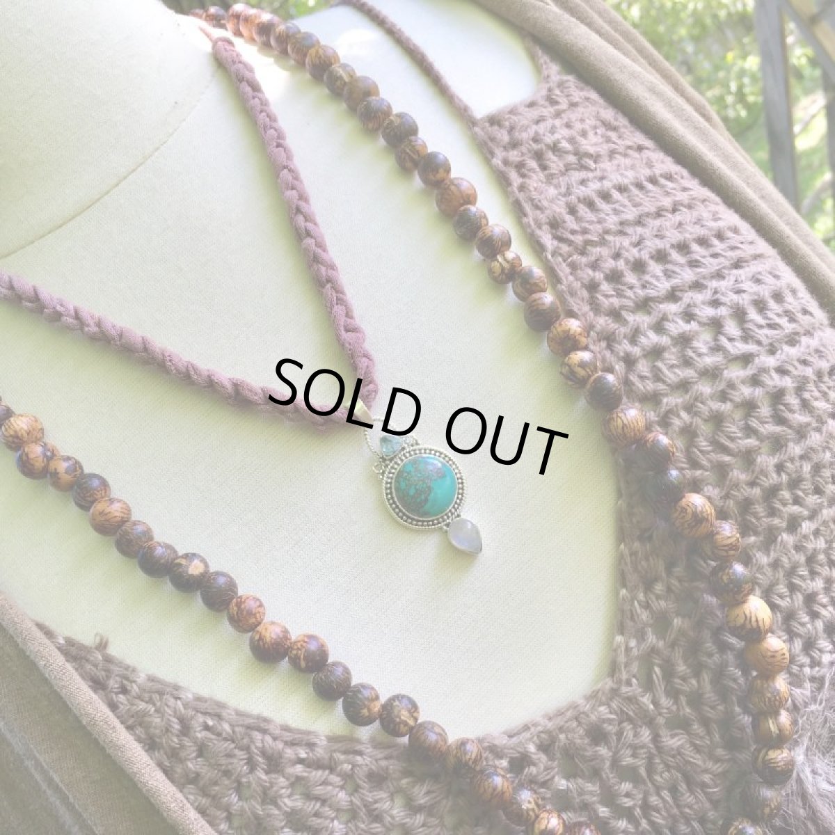 画像15: 1点物★まんまる地球型　高品質チベット産ターコイズ／チベタン ターコイズ&ブルーアパタイト&ムーンストーン★ペンダントトップ★シルバー925★スターリングシルバー★パワーストーン (15)