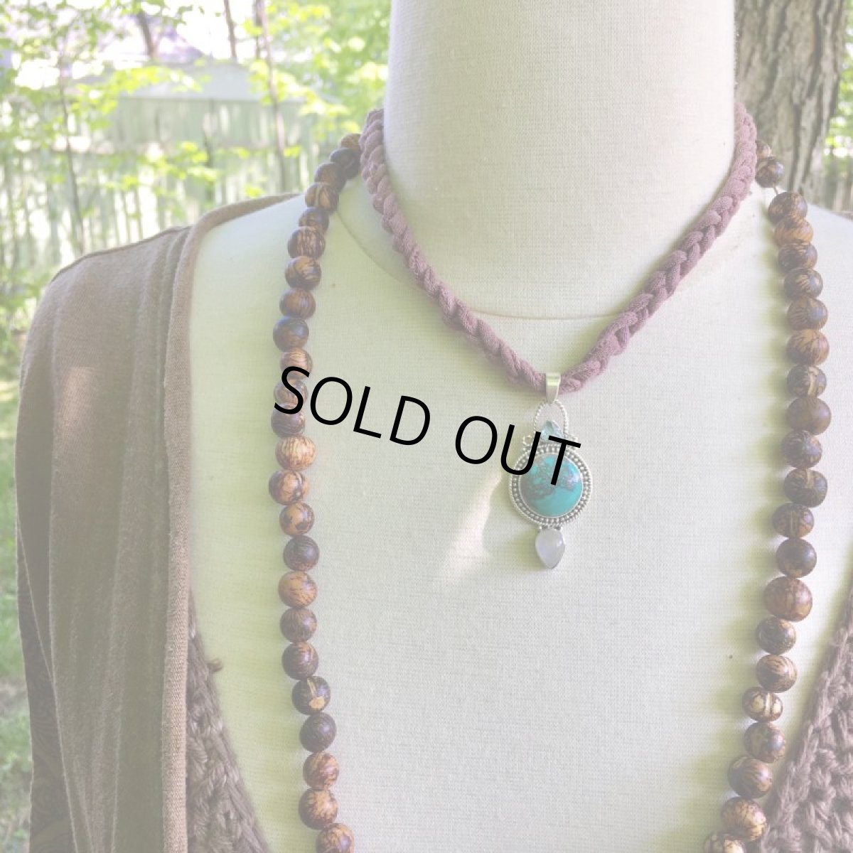 画像18: 1点物★まんまる地球型　高品質チベット産ターコイズ／チベタン ターコイズ&ブルーアパタイト&ムーンストーン★ペンダントトップ★シルバー925★スターリングシルバー★パワーストーン (18)