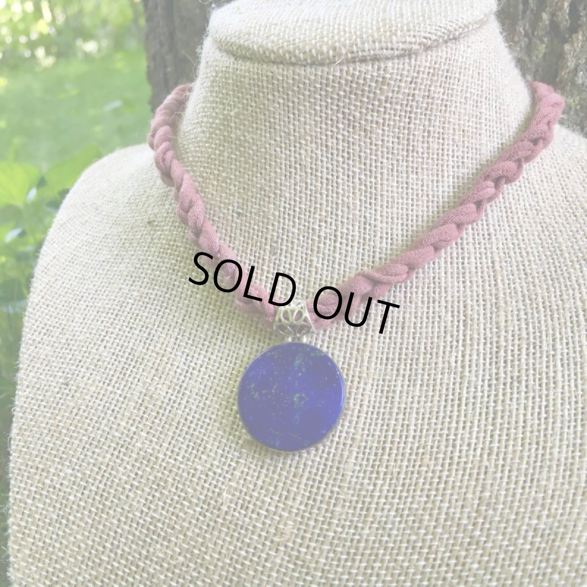 画像12: 1点物★高品質ラピスラズリ（アフガニスタン産）★まんまる満月型ペンダントトップ★スターリング925シルバー (12)