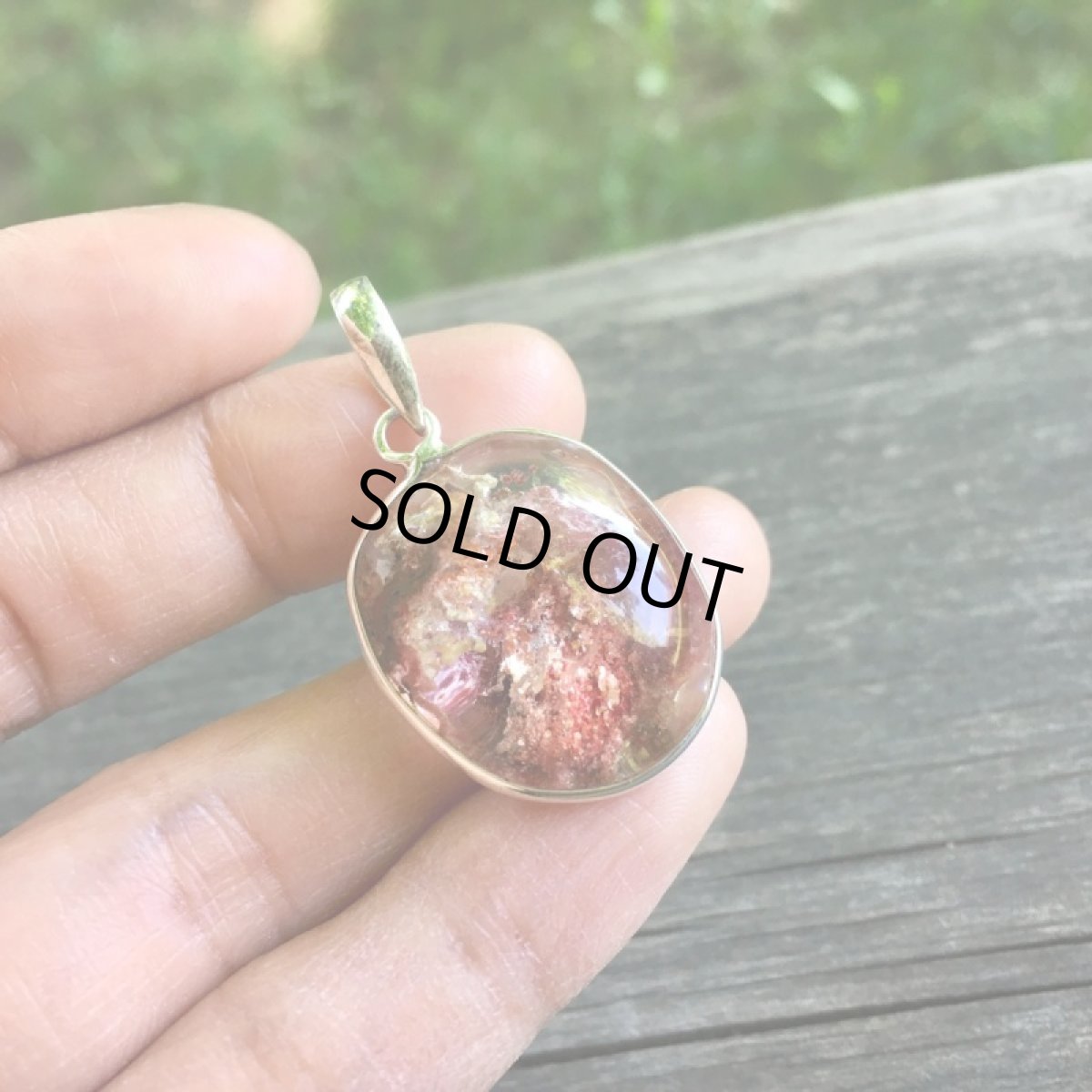 画像4: 1点物★高品質ガーデンクォーツ★ペンダントトップ★庭園水晶★スターリングシルバー★天然石パワーストーン (4)