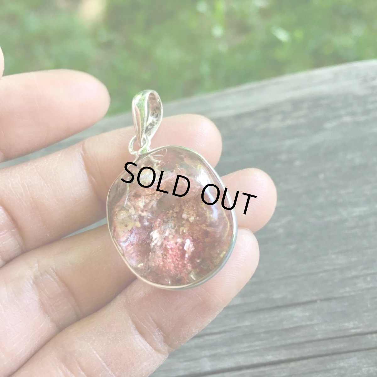画像5: 1点物★高品質ガーデンクォーツ★ペンダントトップ★庭園水晶★スターリングシルバー★天然石パワーストーン (5)
