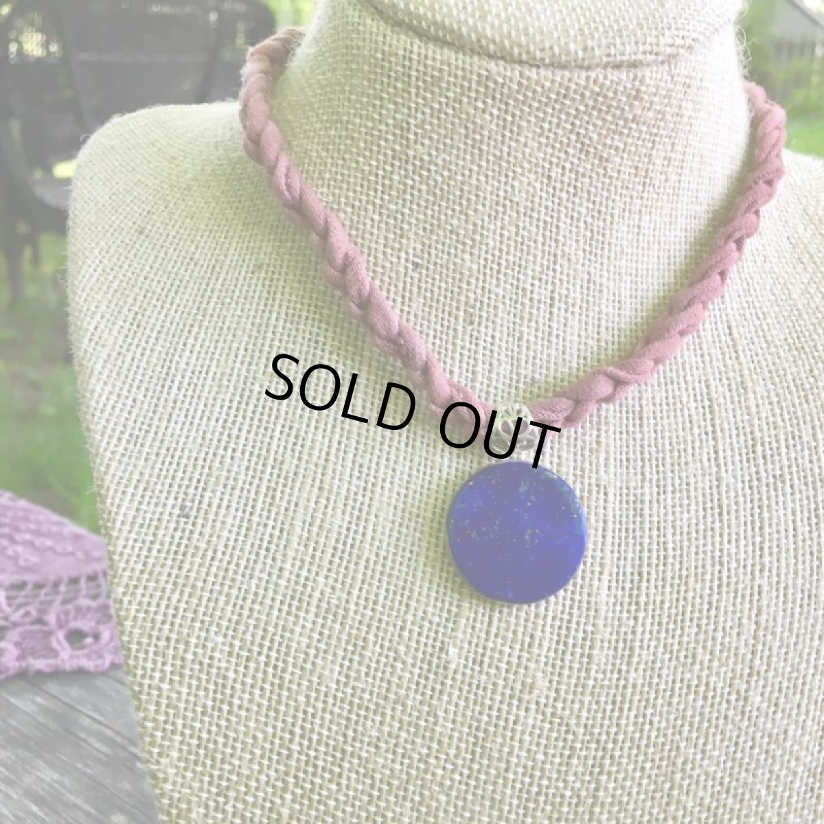 画像11: 1点物★高品質ラピスラズリ（アフガニスタン産）★まんまる満月型ペンダントトップ★スターリング925シルバー (11)