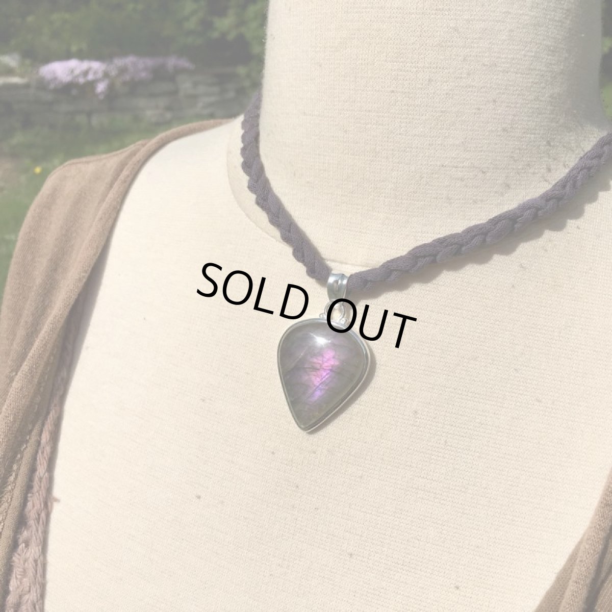 画像18: 大ぶりレア1点物ピンク〜パープル　高品質ラブラドライト　ペンダントトップ (18)