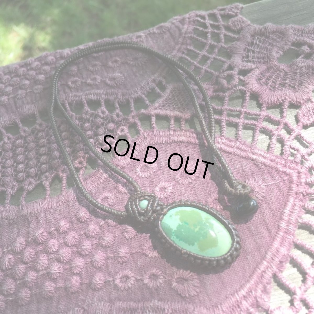 画像15: 旅のお守り・邪気払いの石チベット産ターコイズ　ペンダント・ネックレス　シンプル*マクラメ*チベタンターコイズ*パワーストーン天然石 (15)