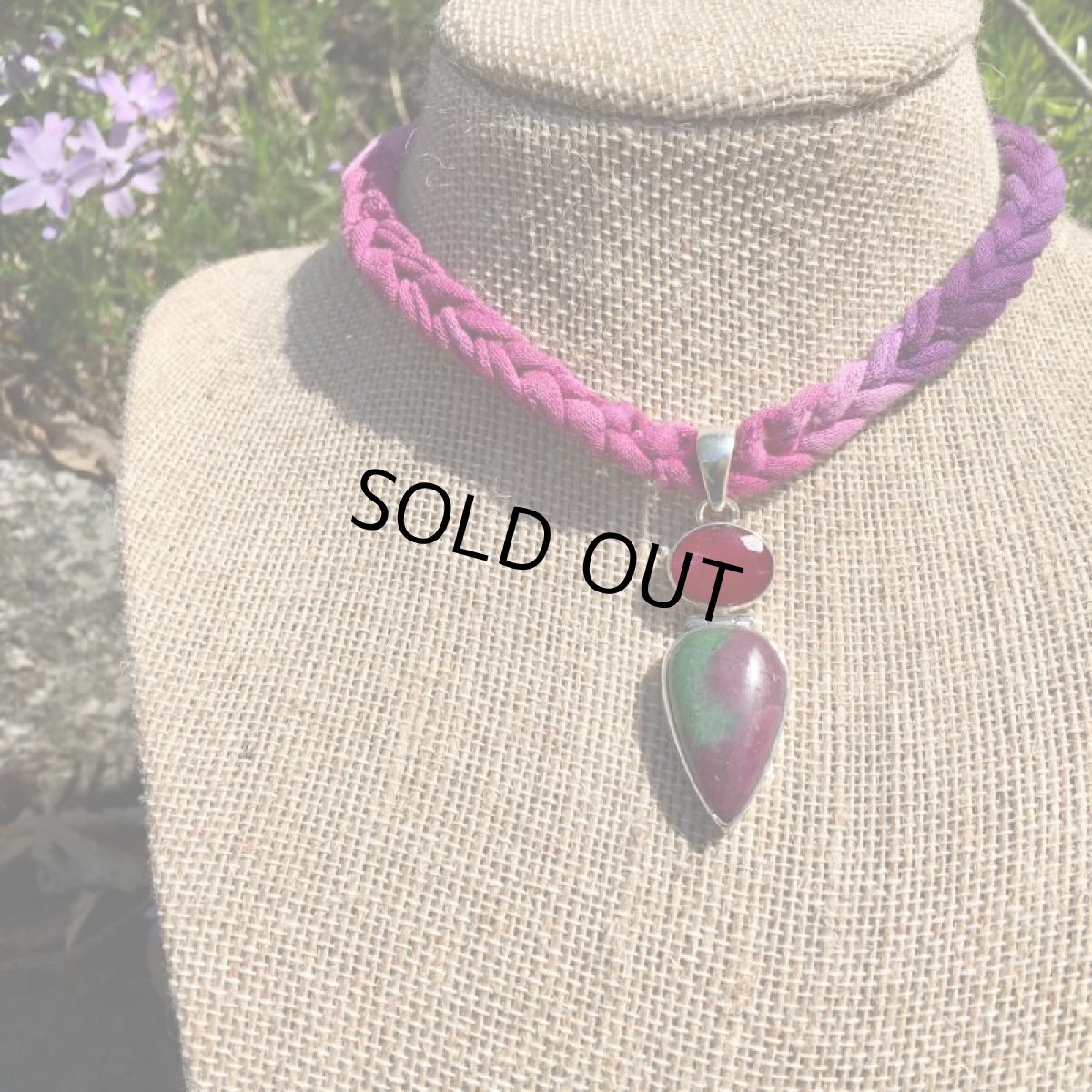 画像3: 1点ものキラキラ天然ルビー(ファセテッド)＆ルビーインゾイサイトペンダント スターリングシルバー★貴石 (3)