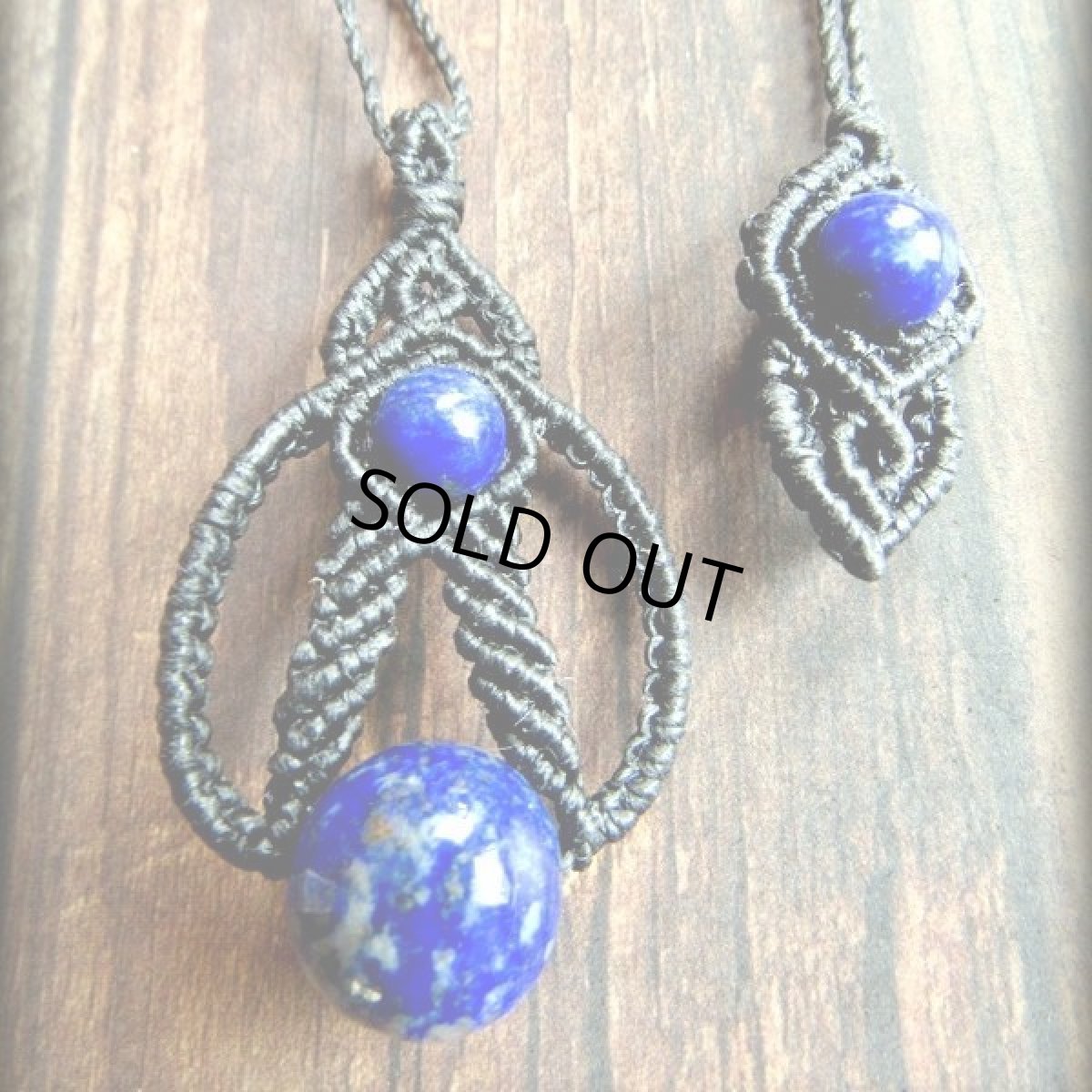 画像5: 1点物★アフガニスタン産ラピスラズリ★デザインネックレス★マクラメ★ハンドメイド★天然石パワーストーン (5)