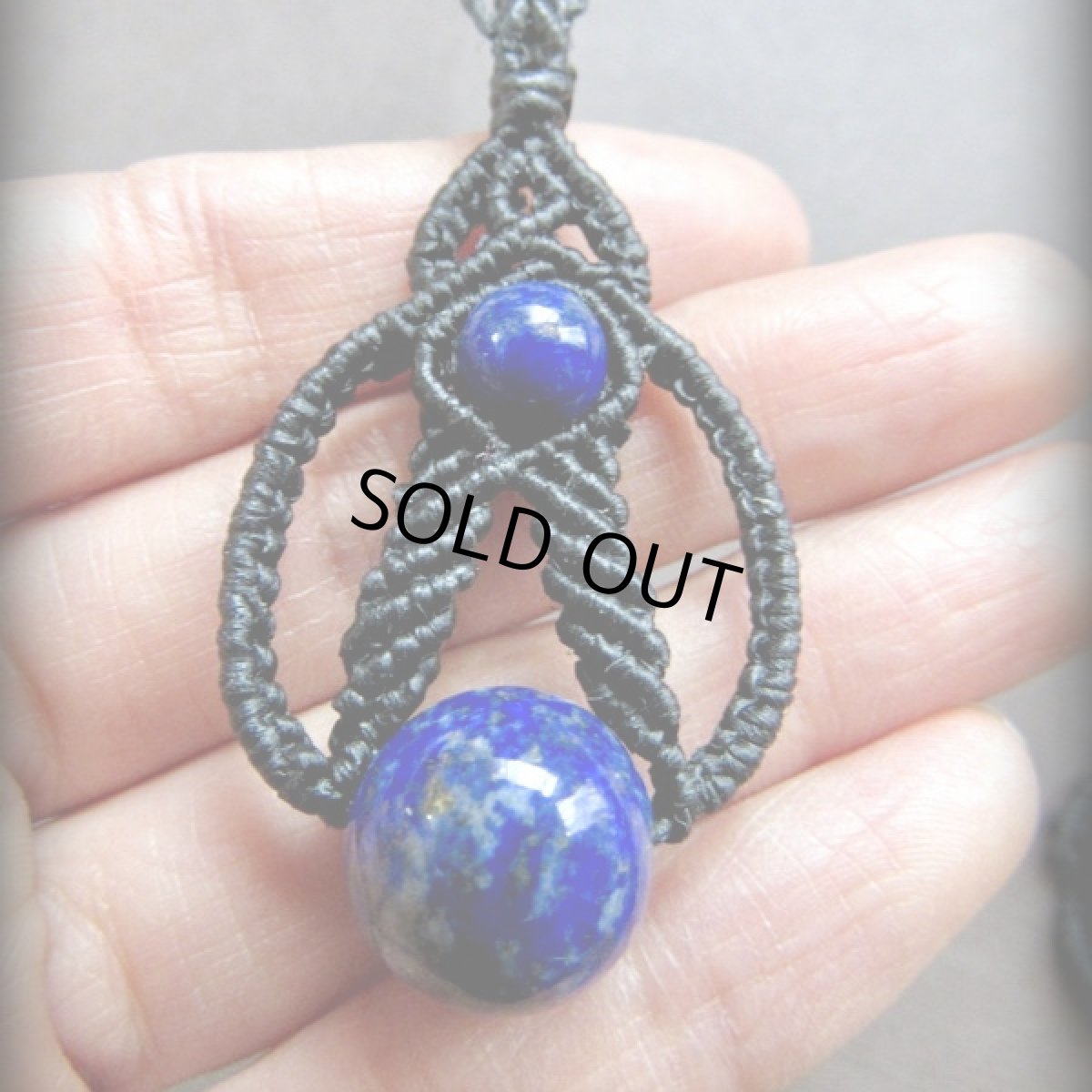 画像4: 1点物★アフガニスタン産ラピスラズリ★デザインネックレス★マクラメ★ハンドメイド★天然石パワーストーン (4)