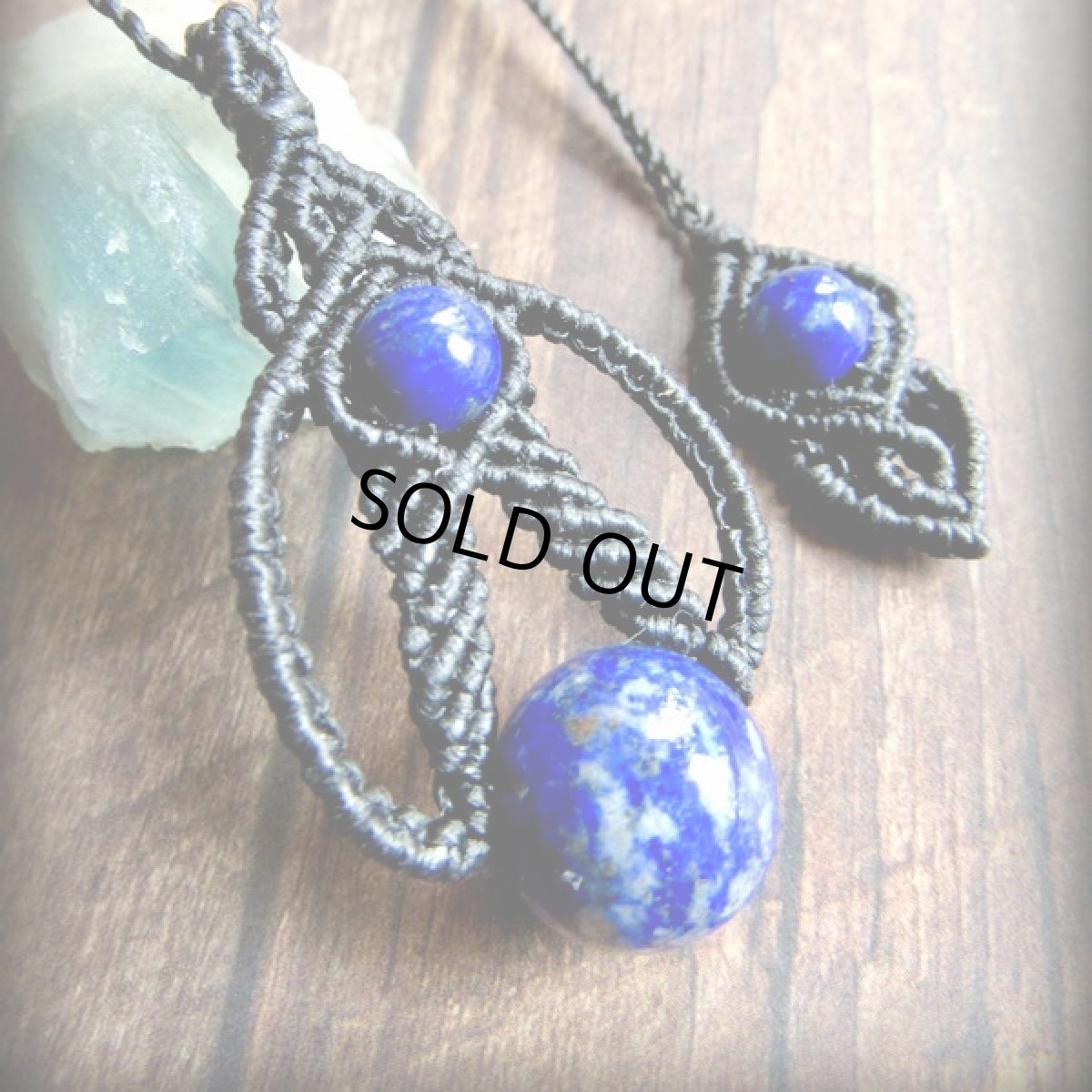 画像6: 1点物★アフガニスタン産ラピスラズリ★デザインネックレス★マクラメ★ハンドメイド★天然石パワーストーン (6)