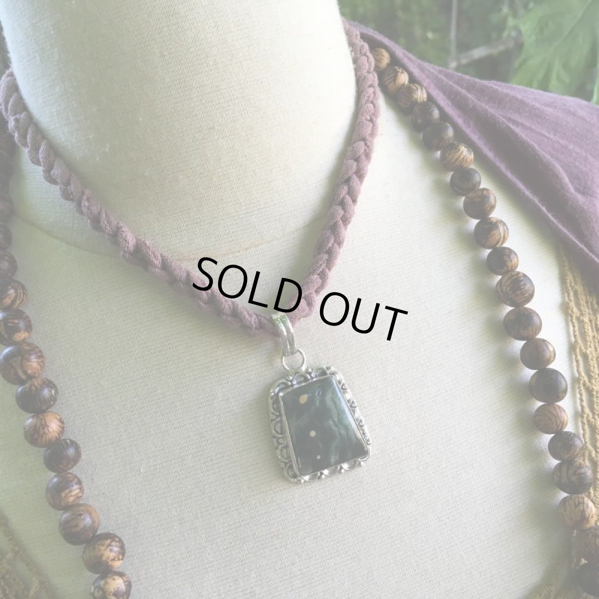 画像10: 1点もの＊海好きさんに♪和柄模様オーシャンジャスパー（マダガスカル産）ペンダントトップ★ヒーリング★ハンドメイド天然石パワーストーン　アクセサリー (10)