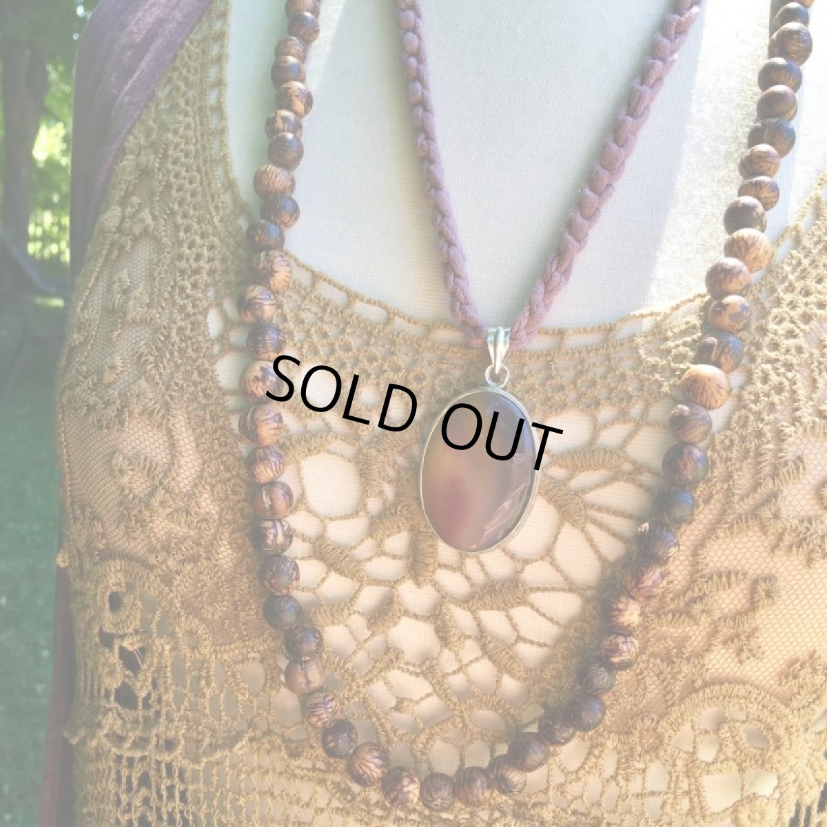 画像11: 1点物大ぶりBIGサイズ★アボリジニの石ムーカイト（オーストラリア産）★ペンダントトップ★天然石パワーストーン アクセサリー (11)