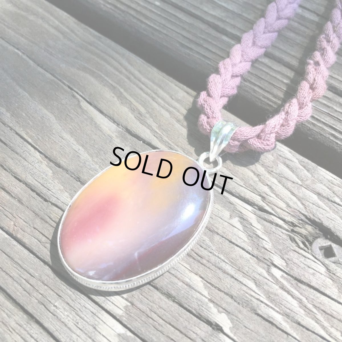 画像8: 1点物大ぶりBIGサイズ★アボリジニの石ムーカイト（オーストラリア産）★ペンダントトップ★天然石パワーストーン アクセサリー (8)