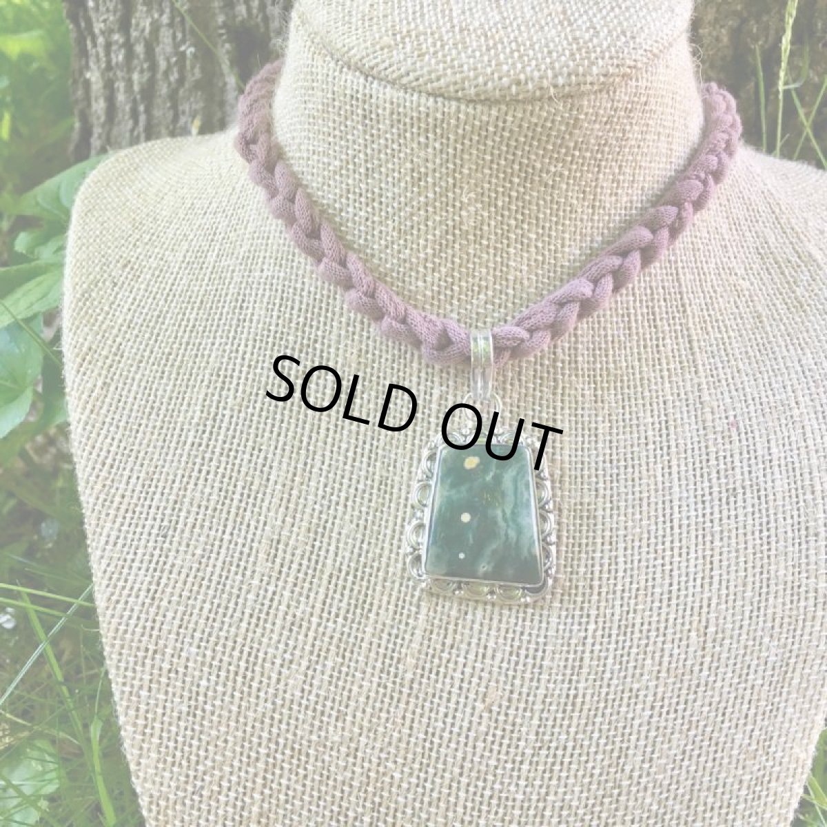 画像2: 1点もの＊海好きさんに♪和柄模様オーシャンジャスパー（マダガスカル産）ペンダントトップ★ヒーリング★ハンドメイド天然石パワーストーン　アクセサリー (2)