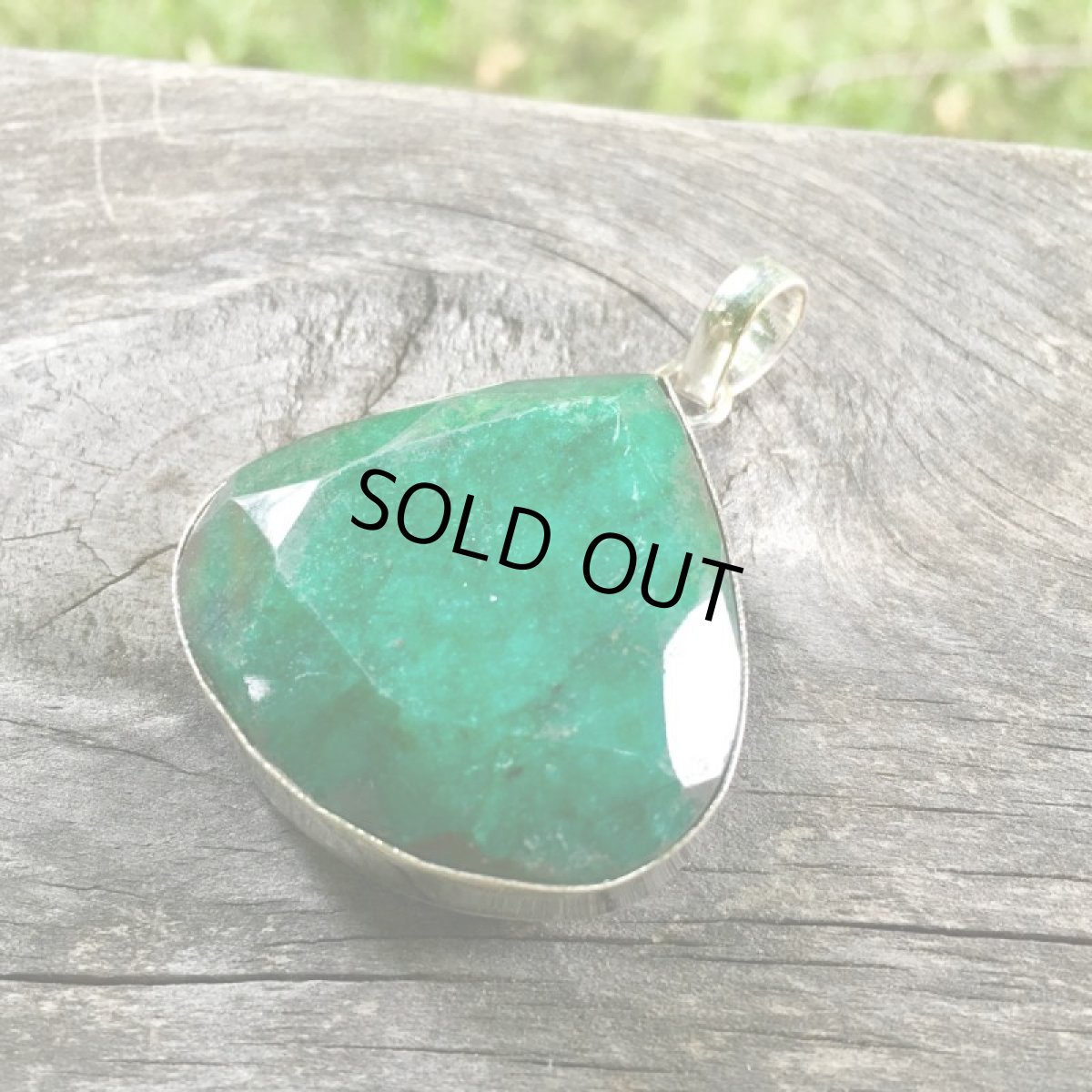 画像12: BIG大ぶり★コロンビア産 天然エメラルド ペンダントトップ*星形きらきらカット入り*シルバー (12)