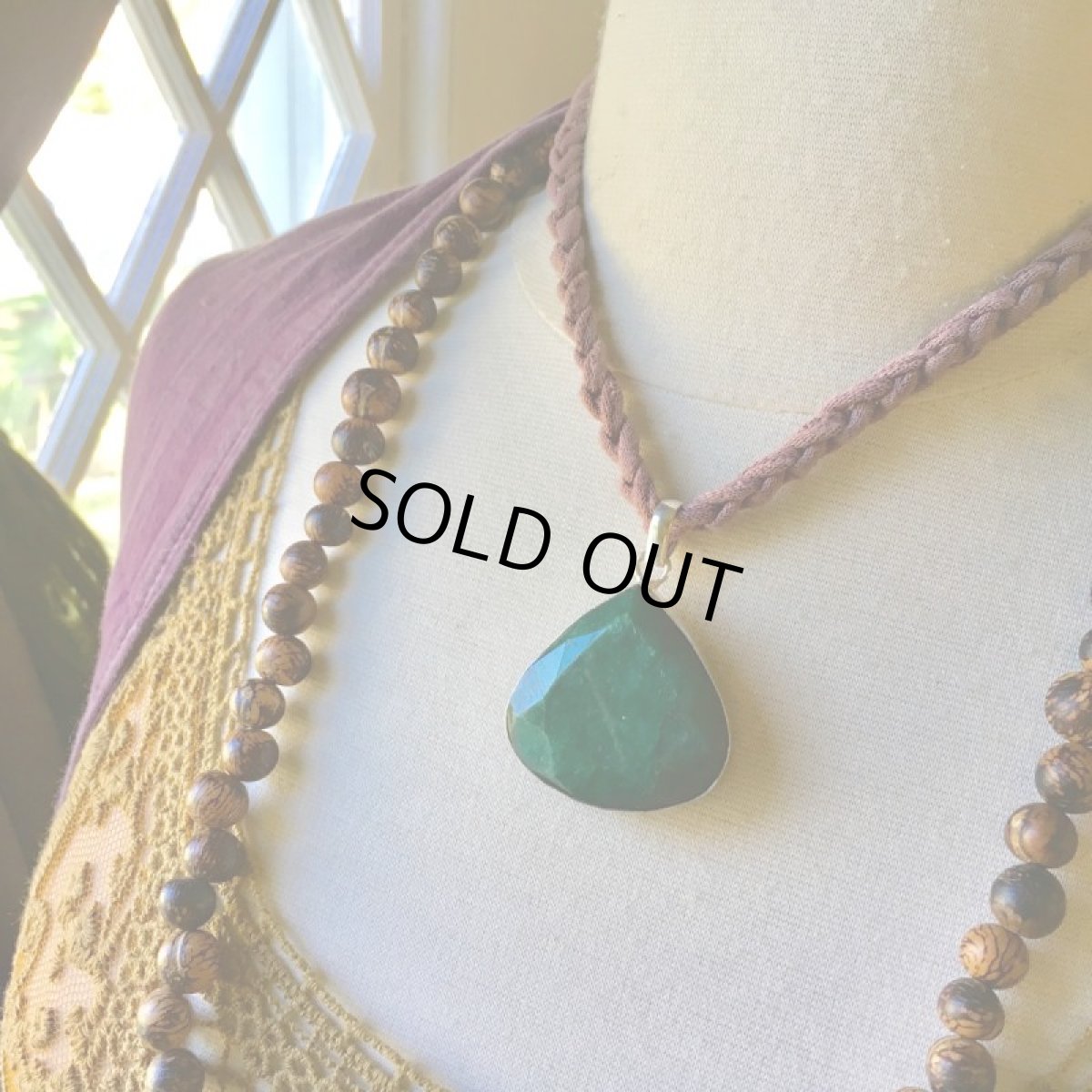 画像13: BIG大ぶり★コロンビア産 天然エメラルド ペンダントトップ*星形きらきらカット入り*シルバー (13)