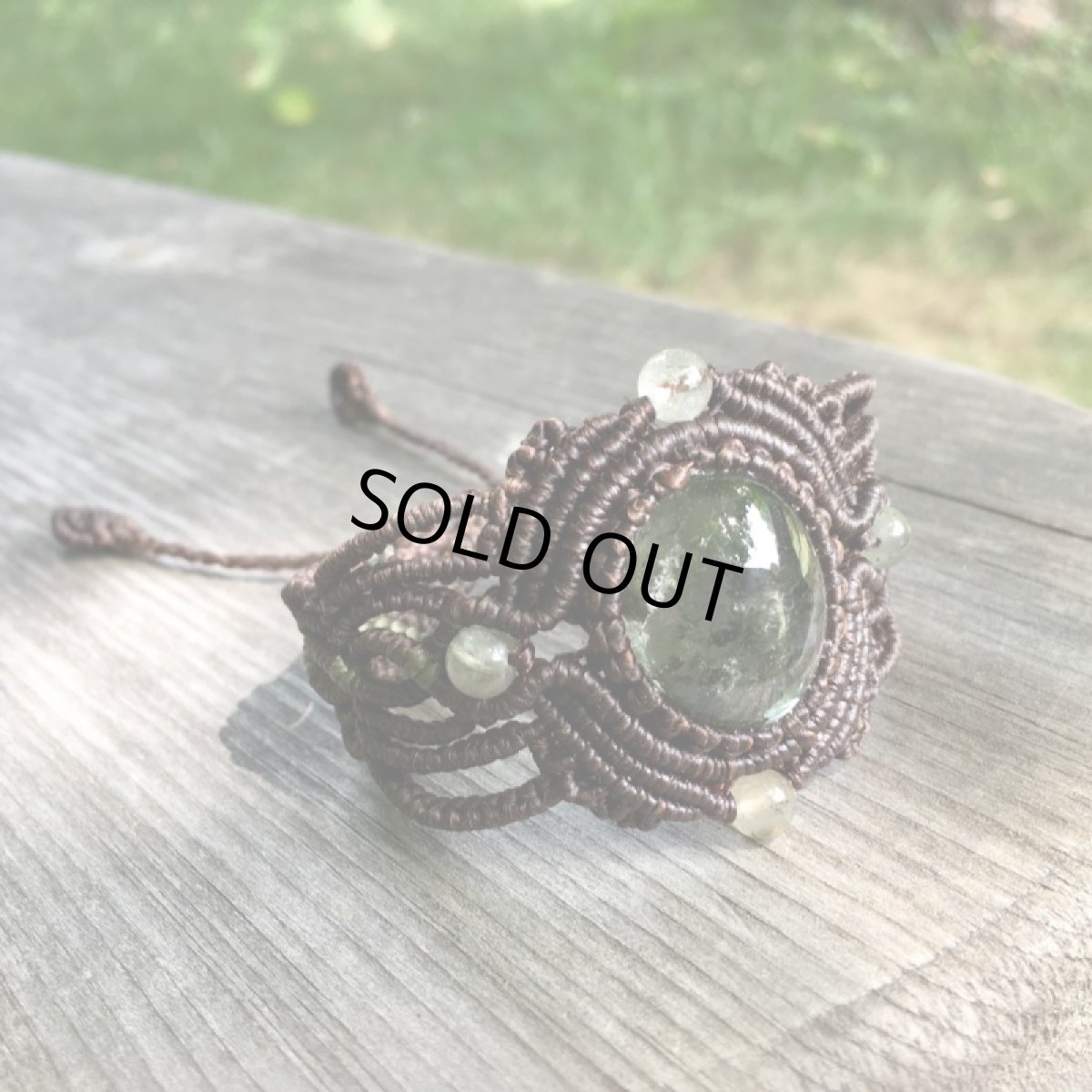 画像12: １点物　高品質ガーデンクォーツ（ブラジル産）＆プレナイト　ブレスレット　バングル＊庭園水晶*ヒーリング・運気アップ　天然石パワーストーン　アクセサリー　トライバル (12)