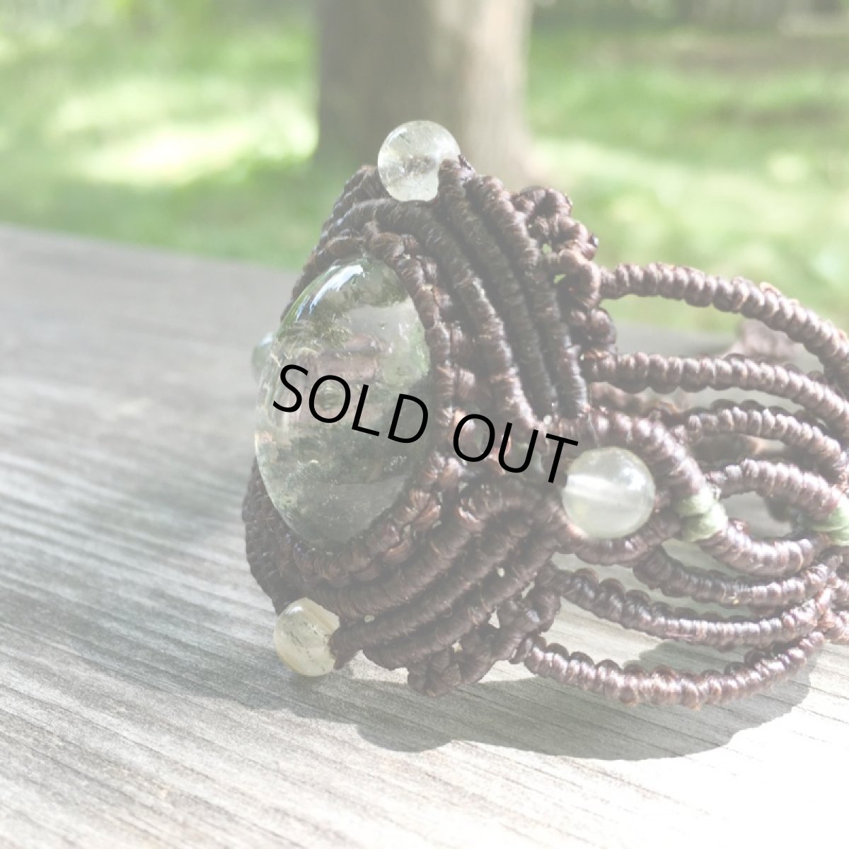 画像9: １点物　高品質ガーデンクォーツ（ブラジル産）＆プレナイト　ブレスレット　バングル＊庭園水晶*ヒーリング・運気アップ　天然石パワーストーン　アクセサリー　トライバル (9)