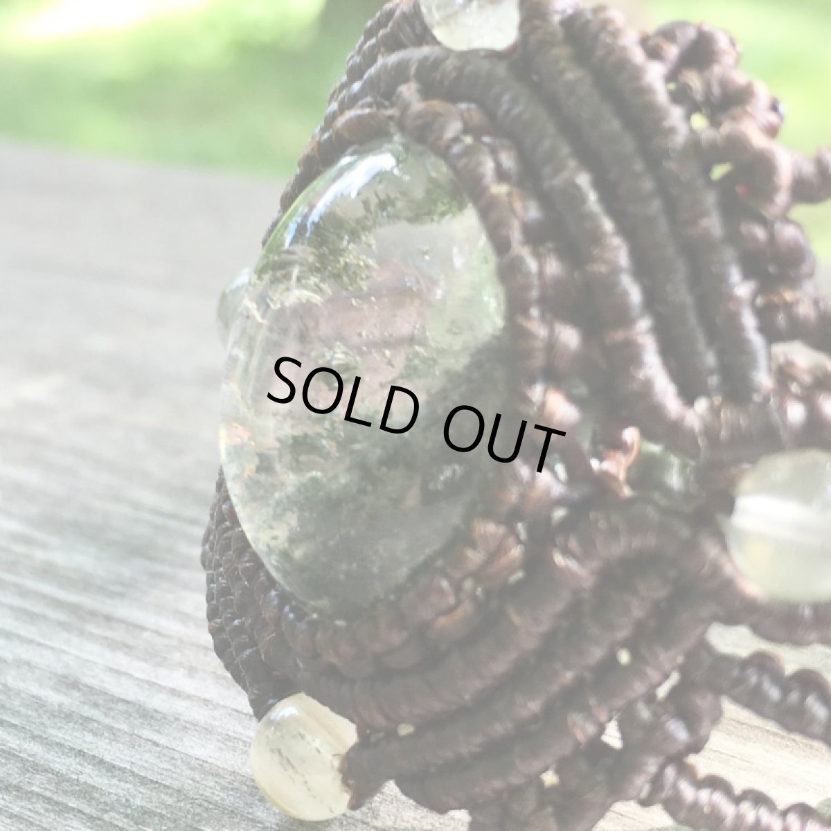 画像11: １点物　高品質ガーデンクォーツ（ブラジル産）＆プレナイト　ブレスレット　バングル＊庭園水晶*ヒーリング・運気アップ　天然石パワーストーン　アクセサリー　トライバル (11)