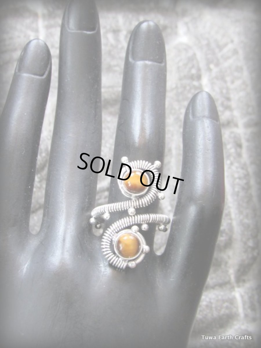 画像6: ログインで20%OFF♪ 1点物★上質タイガーアイ指輪リング★フリーサイズ9号〜18号までサイズ調節可能★シルバー925★スターリングシルバー★自己実現&金運アップパワーストーン (6)