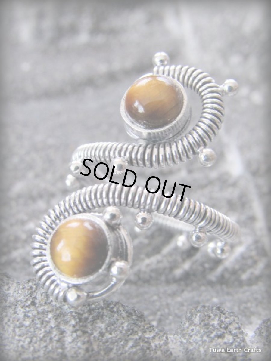 画像4: ログインで20%OFF♪ 1点物★上質タイガーアイ指輪リング★フリーサイズ9号〜18号までサイズ調節可能★シルバー925★スターリングシルバー★自己実現&金運アップパワーストーン (4)