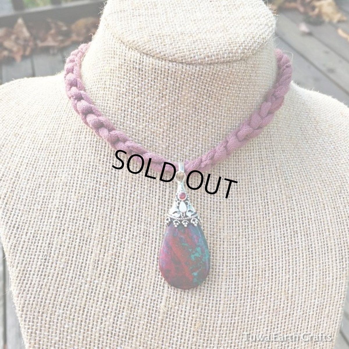 画像8: 【自信・行動力アップ】高品質メキシコ産ソノラサンライズ・キュープライト＋ガーネット　ペンダント★1点もの 天然石お守りパワーストーンアクセサリー クリソコーラ　ネイティブアメリカン  (8)