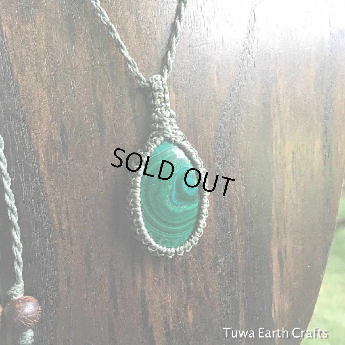 画像7: 【厄払い・邪気払い】マラカイト孔雀石 ペンダント/ネックレス*マクラメ編み　天然石アクセサリー アレルギーフリー*ビーガン*ハンドメイド (7)