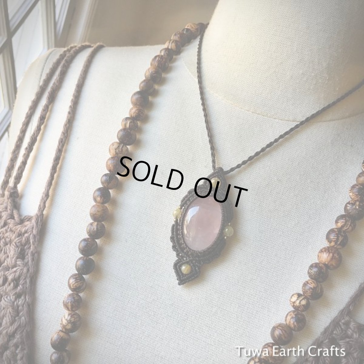 画像5: 【愛と平和のシンボル】ローズクォーツ(ブラジル産)＋ルチルクォーツ　ネックレス*ペンダント＊1月誕生石＊天然石パワーストーン (5)