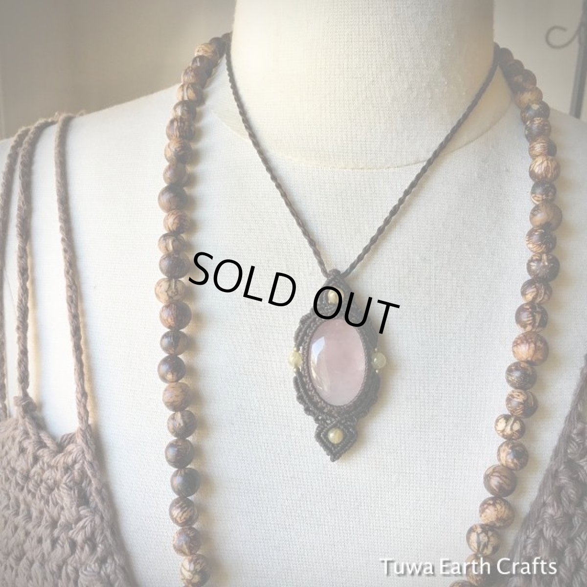 画像6: 【愛と平和のシンボル】ローズクォーツ(ブラジル産)＋ルチルクォーツ　ネックレス*ペンダント＊1月誕生石＊天然石パワーストーン (6)