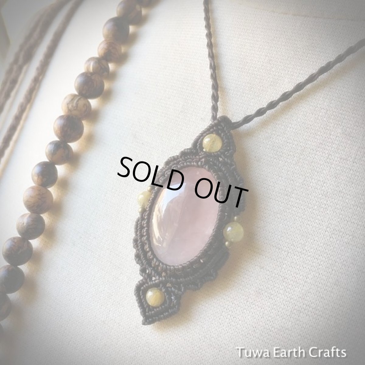 画像2: 【愛と平和のシンボル】ローズクォーツ(ブラジル産)＋ルチルクォーツ　ネックレス*ペンダント＊1月誕生石＊天然石パワーストーン (2)