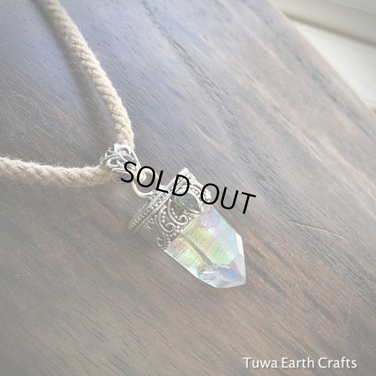 画像19: 1点物 オーロラ色　高品質エンジェルオーラ&ブルートパーズ　ペンダントトップ*タイムリンク水晶ポイント*ヒーリングクリスタル (19)