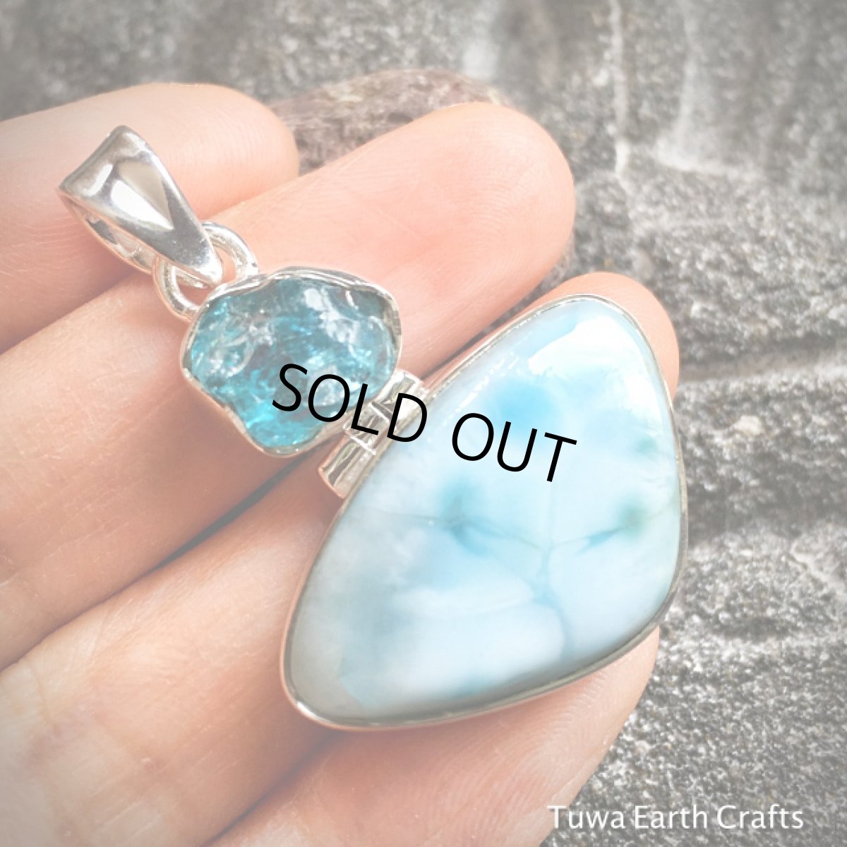画像9: 【世界３大ヒーリングストーン】高品質ラリマー&ネオンブルーアパタイト原石 1点ものペンダントトップ (9)