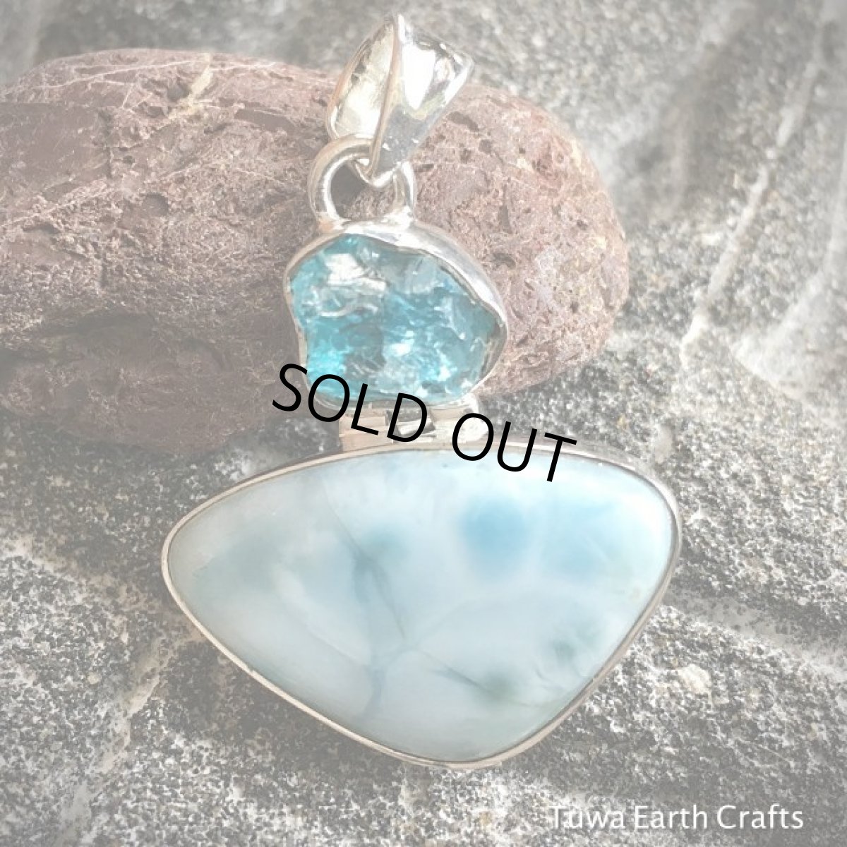 画像3: 【世界３大ヒーリングストーン】高品質ラリマー&ネオンブルーアパタイト原石 1点ものペンダントトップ (3)