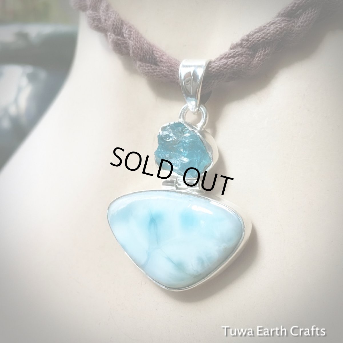 画像6: 【世界３大ヒーリングストーン】高品質ラリマー&ネオンブルーアパタイト原石 1点ものペンダントトップ (6)