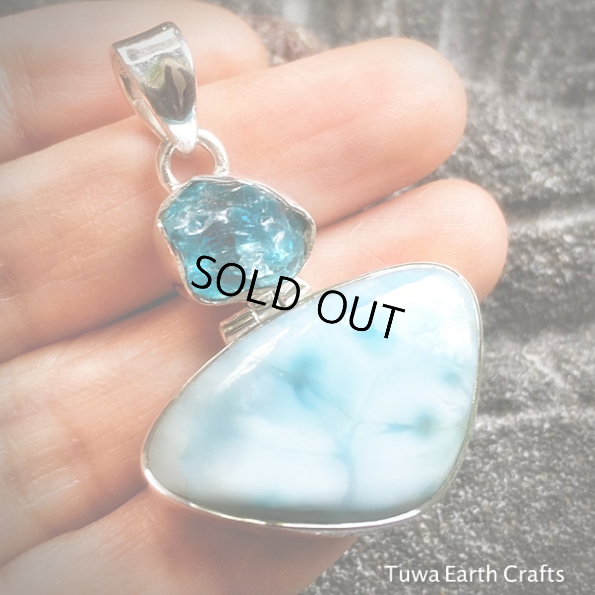 画像8: 【世界３大ヒーリングストーン】高品質ラリマー&ネオンブルーアパタイト原石 1点ものペンダントトップ (8)