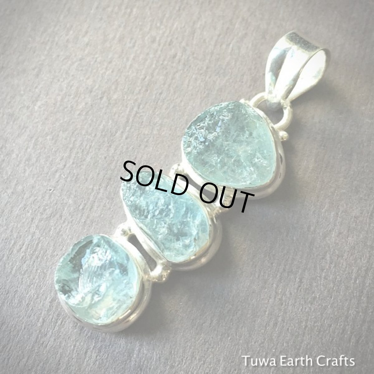 画像3: 【富・幸福のシンボル】1点物★大ぶり天然アクアマリン原石（ブラジル産）★ペンダントトップ★スターリングシルバー★デザイナーズジュエリー★天然石パワーストーン (3)