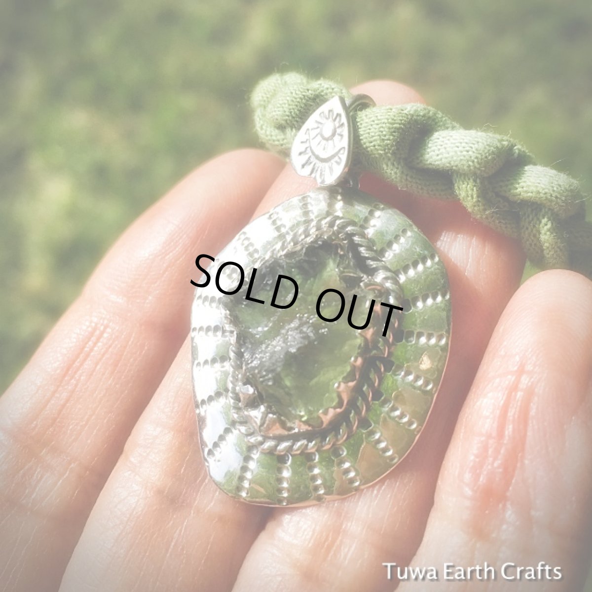 画像3: 1点物★宇宙から来たレア希少石モルダバイト原石/隕石★デザインペンダントトップ★スターリングシルバー★シルバー925★パワーストーン (3)