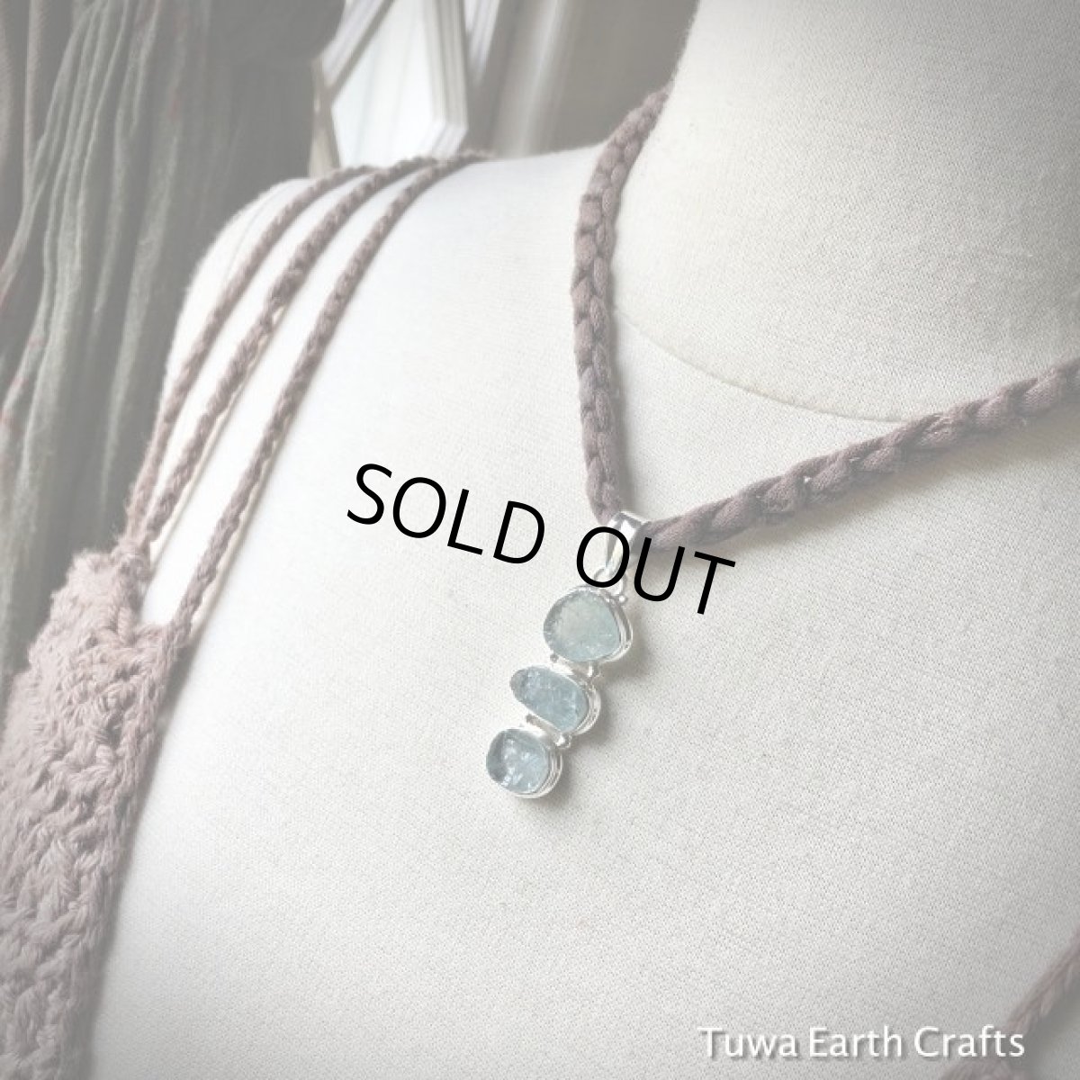 画像14: 【富・幸福のシンボル】1点物★大ぶり天然アクアマリン原石（ブラジル産）★ペンダントトップ★スターリングシルバー★デザイナーズジュエリー★天然石パワーストーン (14)