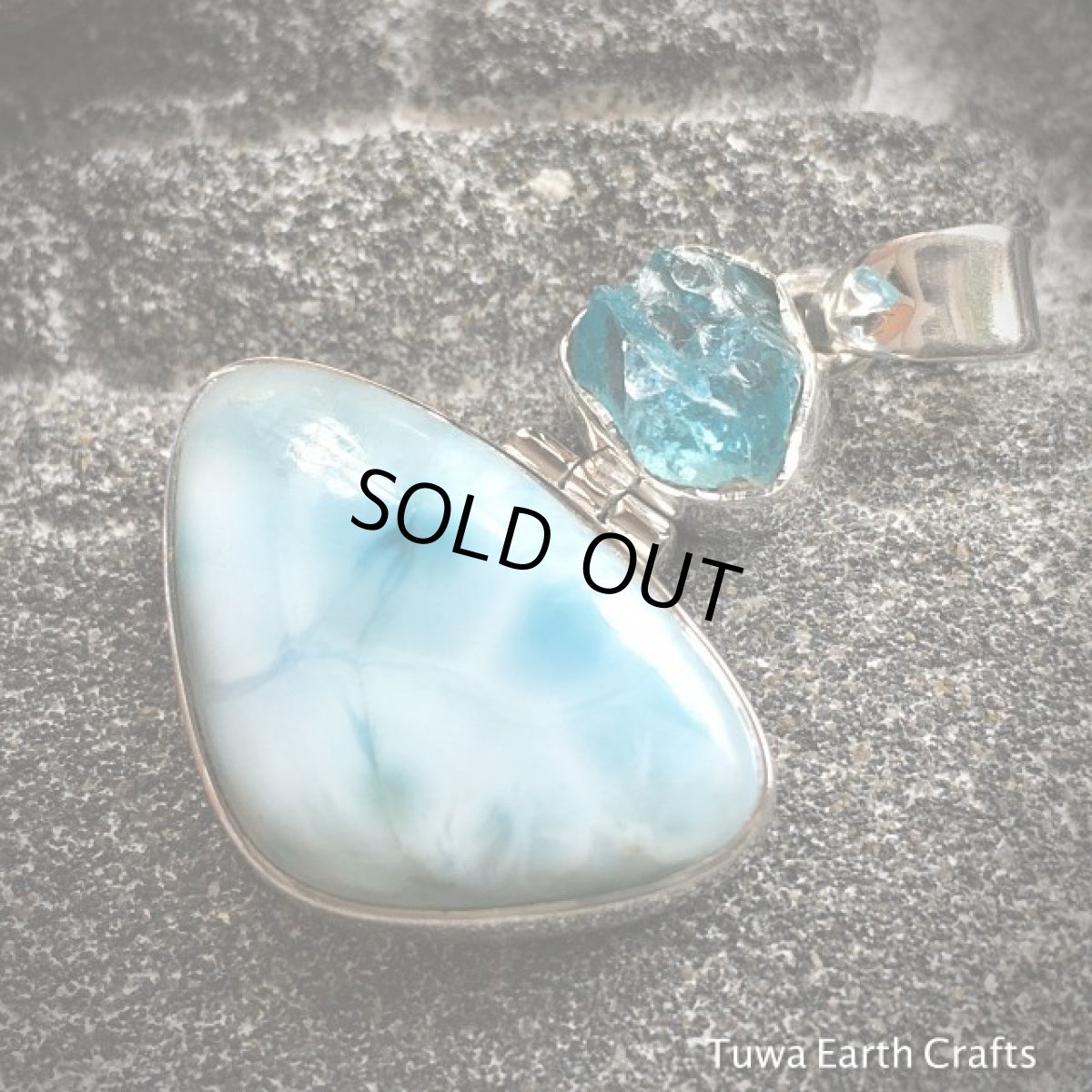 画像7: 【世界３大ヒーリングストーン】高品質ラリマー&ネオンブルーアパタイト原石 1点ものペンダントトップ (7)