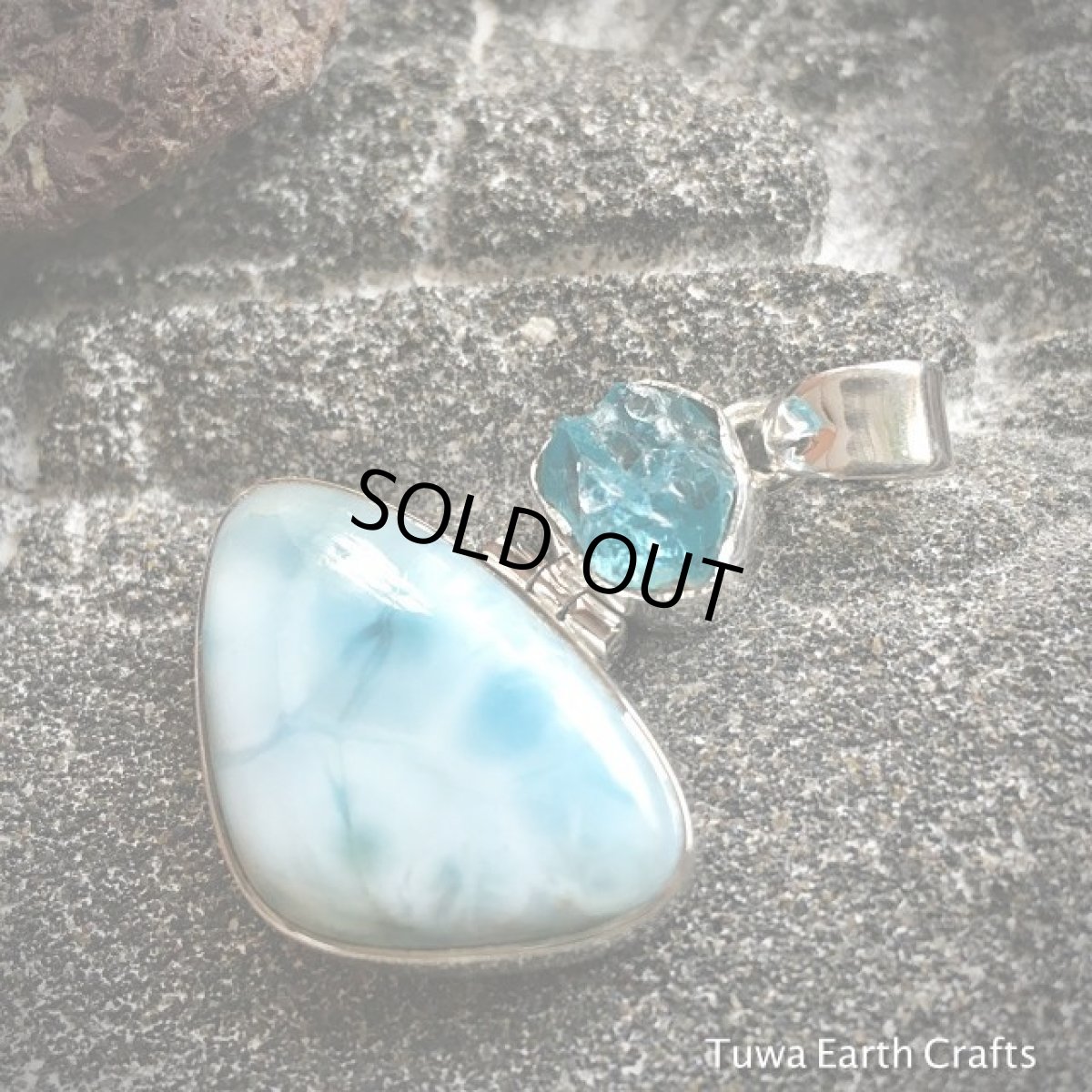 画像11: 【世界３大ヒーリングストーン】高品質ラリマー&ネオンブルーアパタイト原石 1点ものペンダントトップ (11)