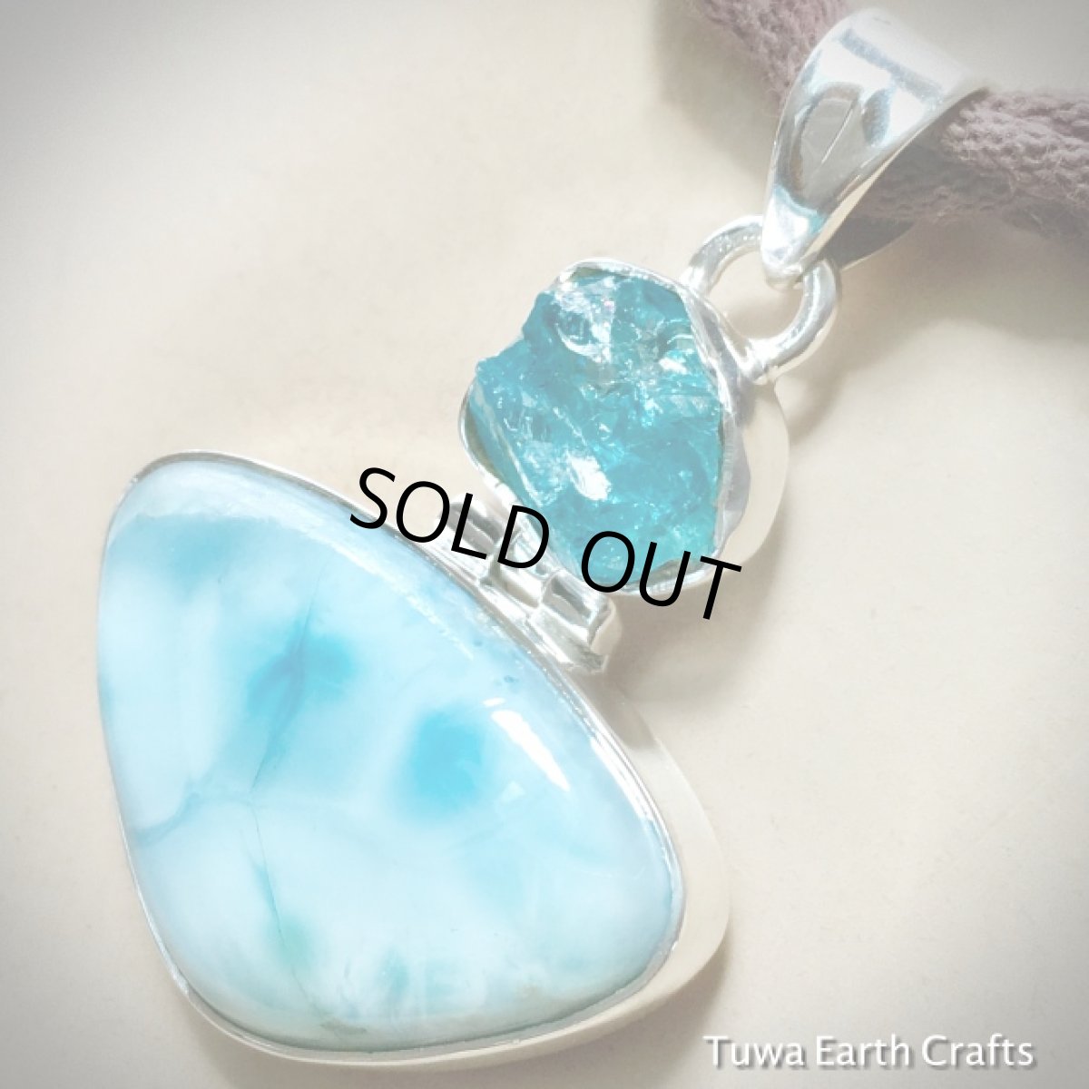 画像4: 【世界３大ヒーリングストーン】高品質ラリマー&ネオンブルーアパタイト原石 1点ものペンダントトップ (4)