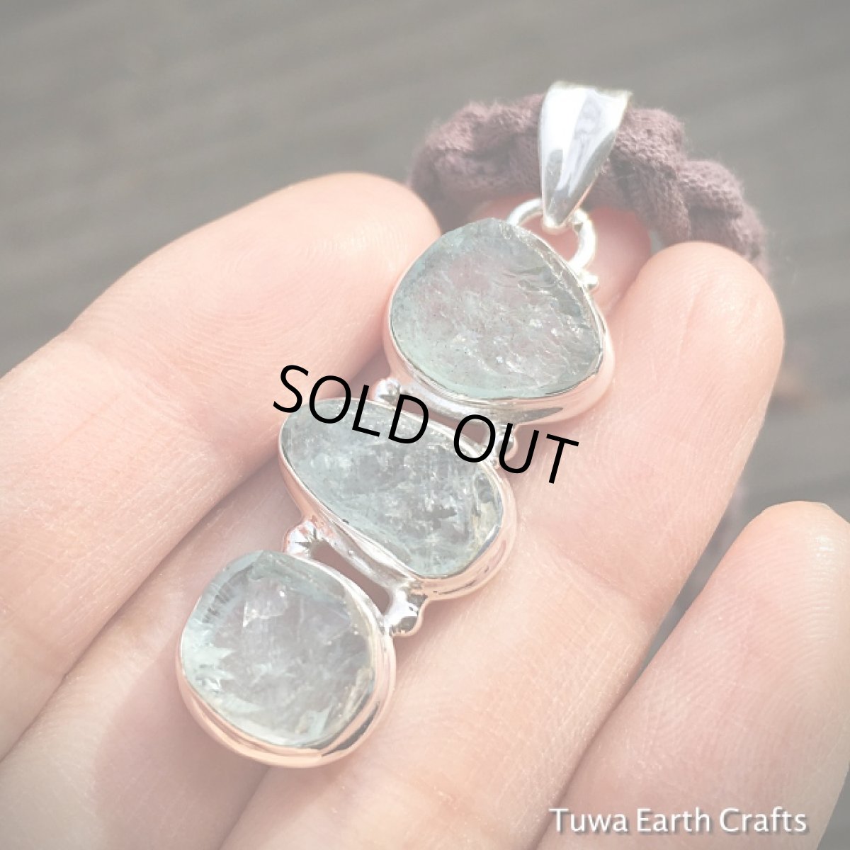 画像9: 【富・幸福のシンボル】1点物★大ぶり天然アクアマリン原石（ブラジル産）★ペンダントトップ★スターリングシルバー★デザイナーズジュエリー★天然石パワーストーン (9)