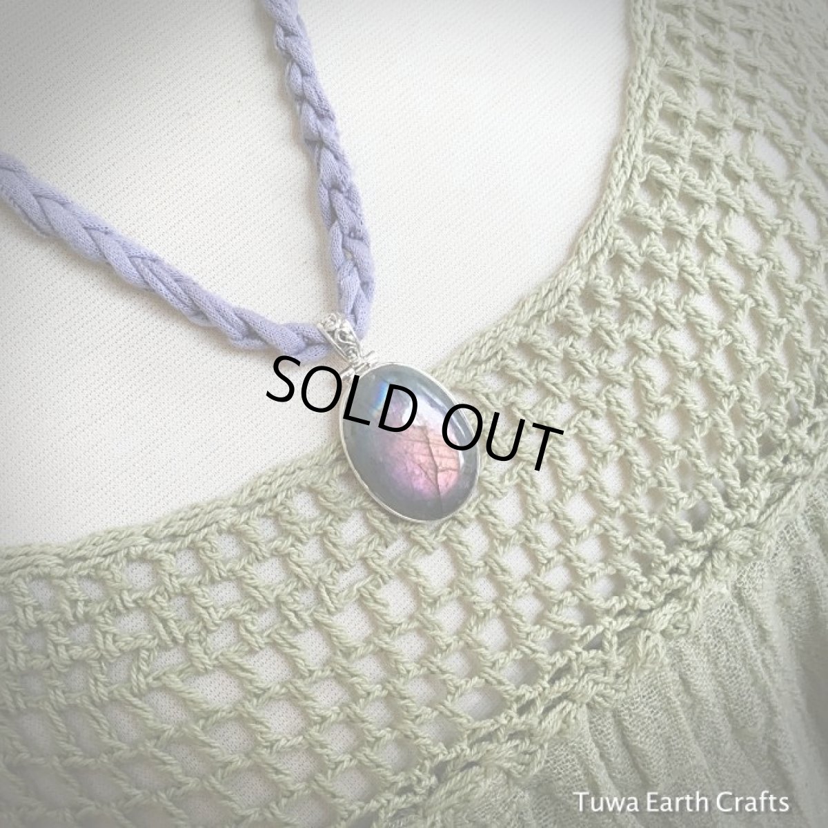 画像9: 【レア♪】パープル・ピンク　ラブラドライト　ペンダントトップ★スターリングシルバー天然石パワーストーン アクセサリー (9)