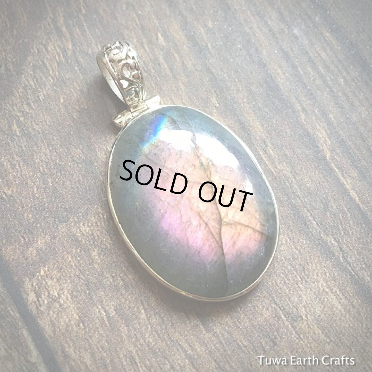 画像13: 【レア♪】パープル・ピンク　ラブラドライト　ペンダントトップ★スターリングシルバー天然石パワーストーン アクセサリー (13)